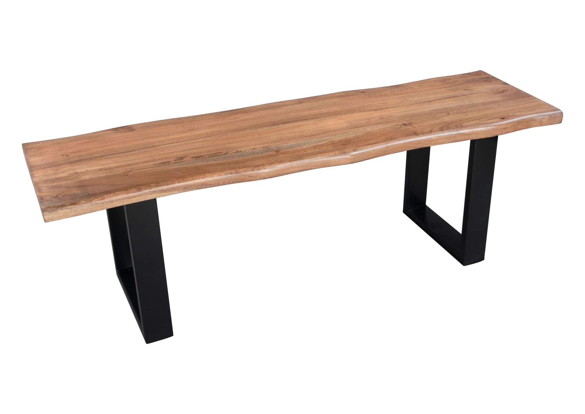Louisa Bench Natural & Black,Zuo