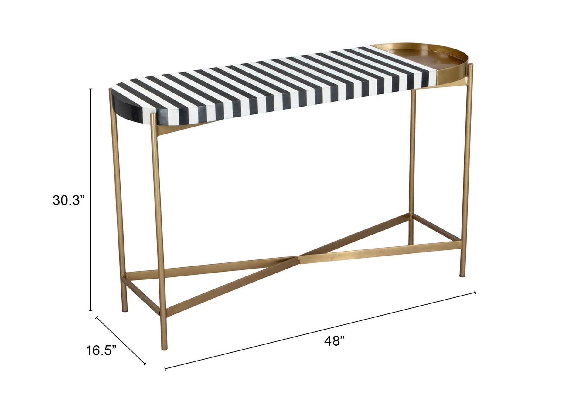 Saber Console Table Multicolor,Zuo