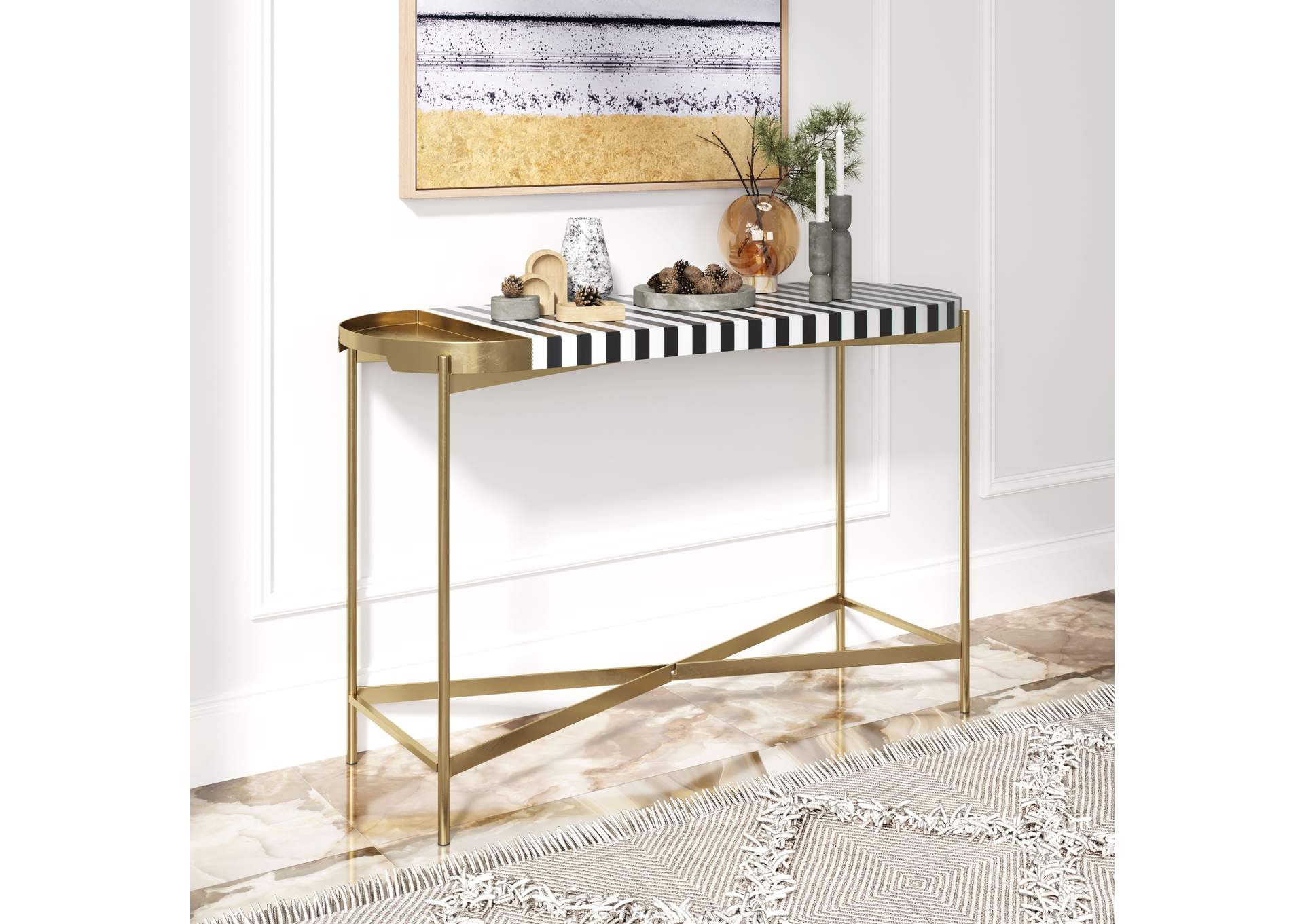 Saber Console Table Multicolor,Zuo