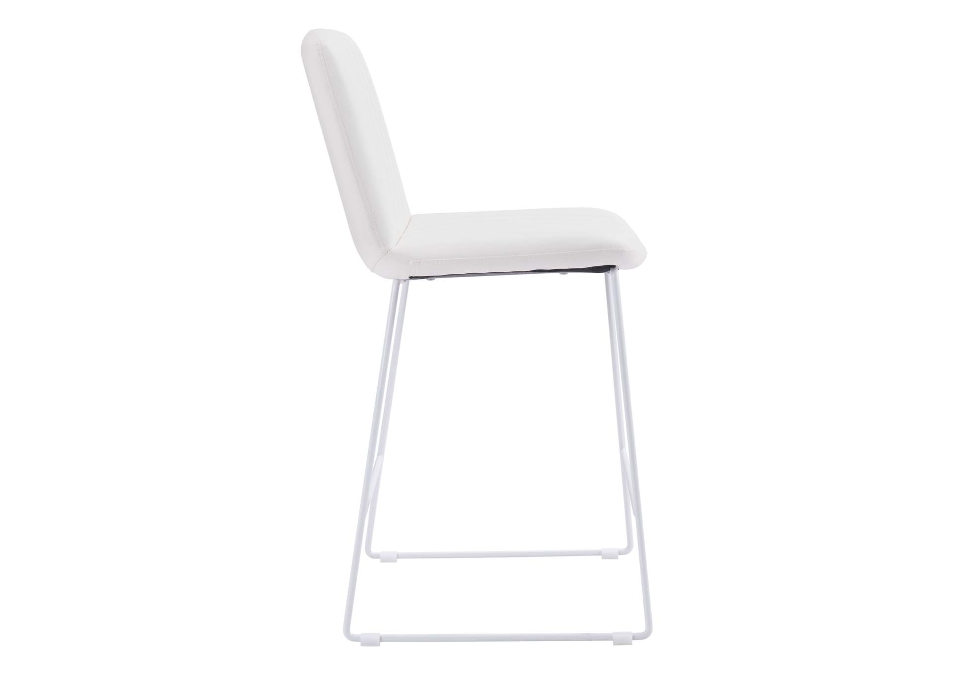 Mode Counter Stool (Set Of 2) White,Zuo