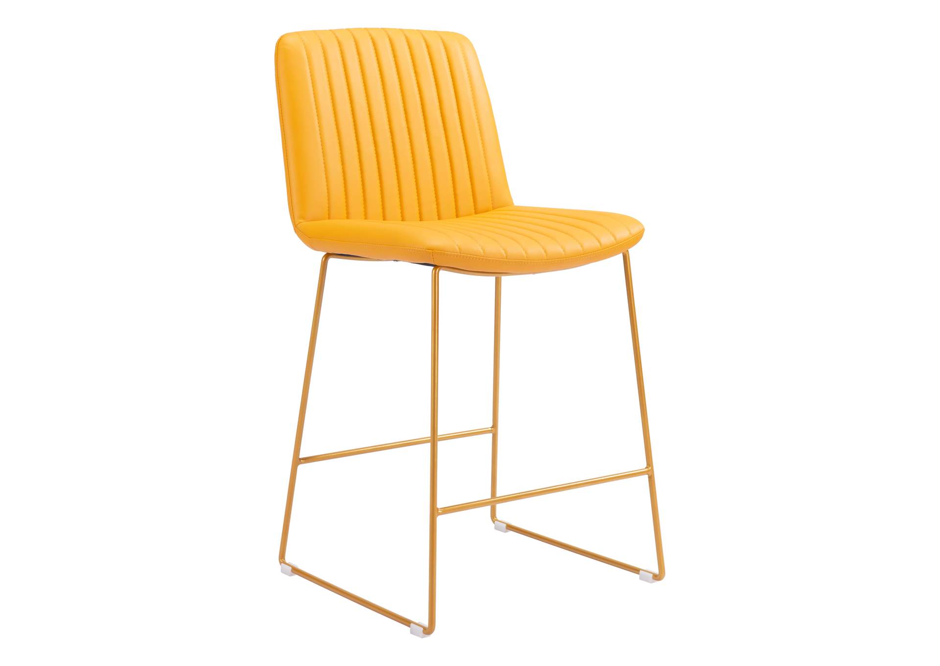 Mode Counter Stool (Set Of 2) Yellow,Zuo