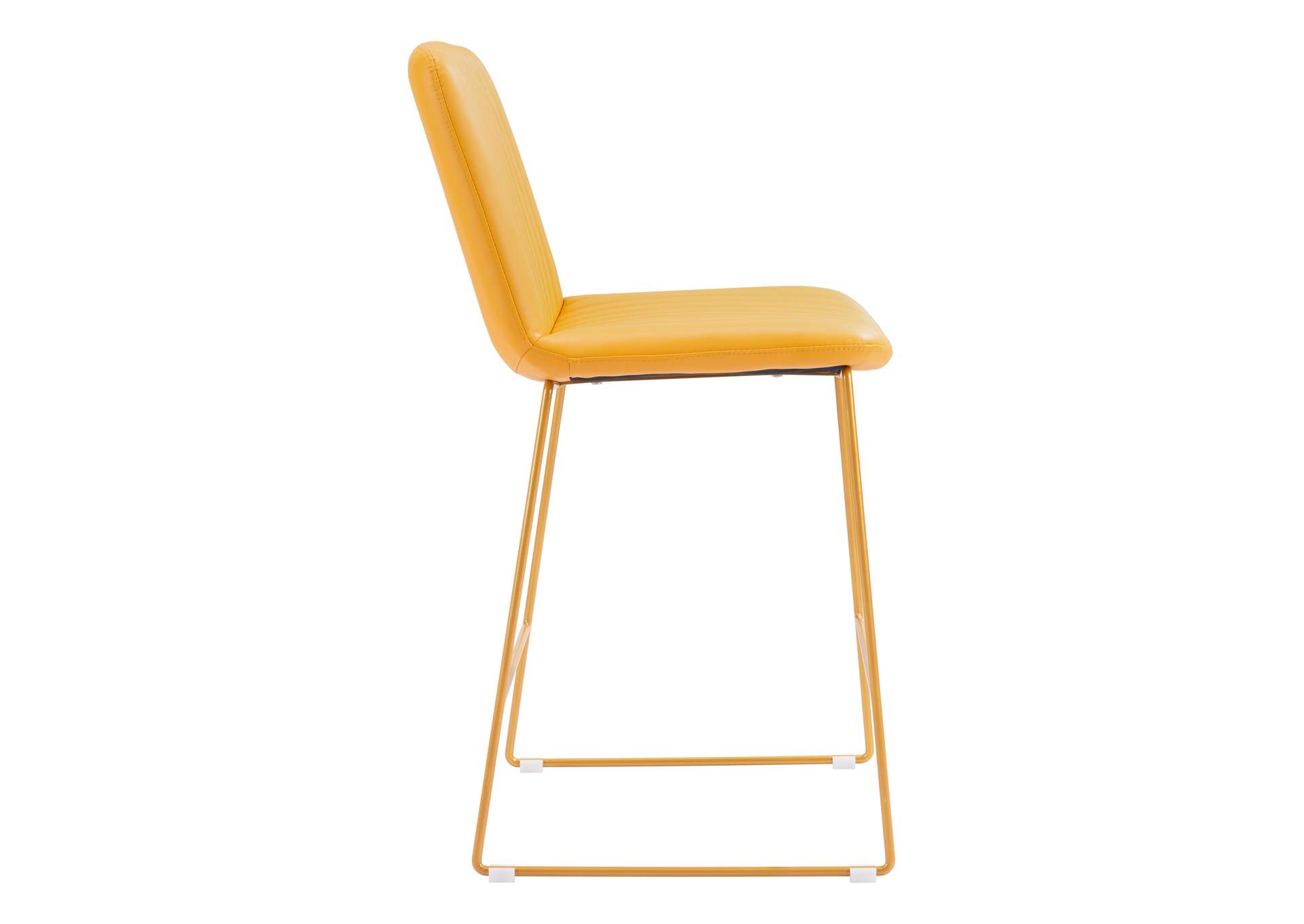 Mode Counter Stool (Set Of 2) Yellow,Zuo