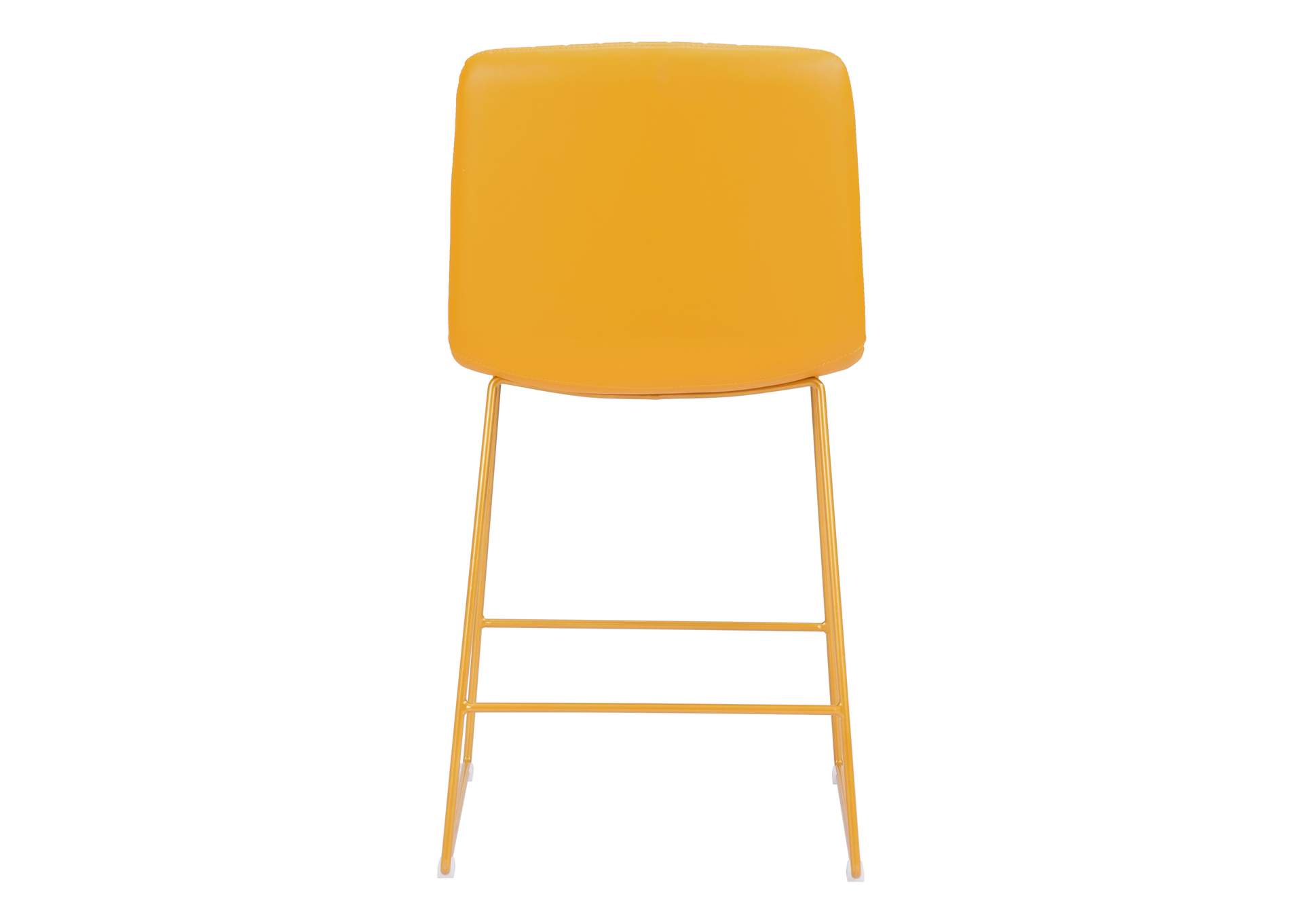 Mode Counter Stool (Set Of 2) Yellow,Zuo