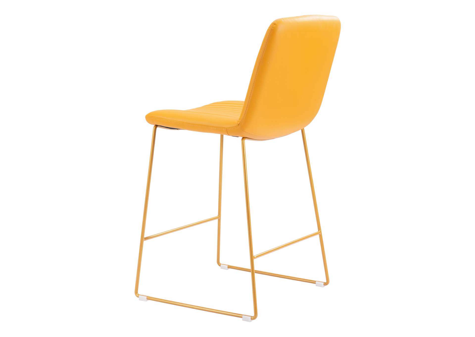 Mode Counter Stool (Set Of 2) Yellow,Zuo