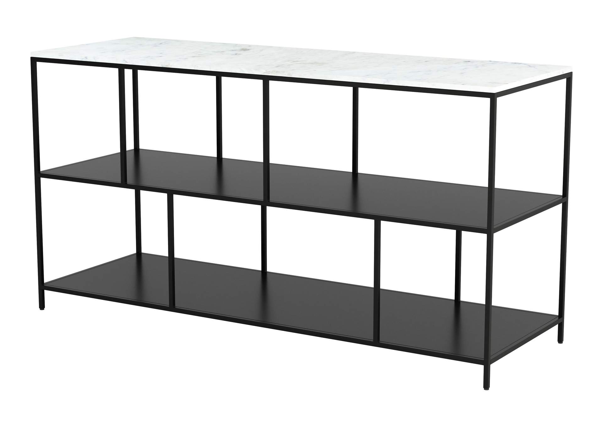 Singularity Console Table White & Black,Zuo