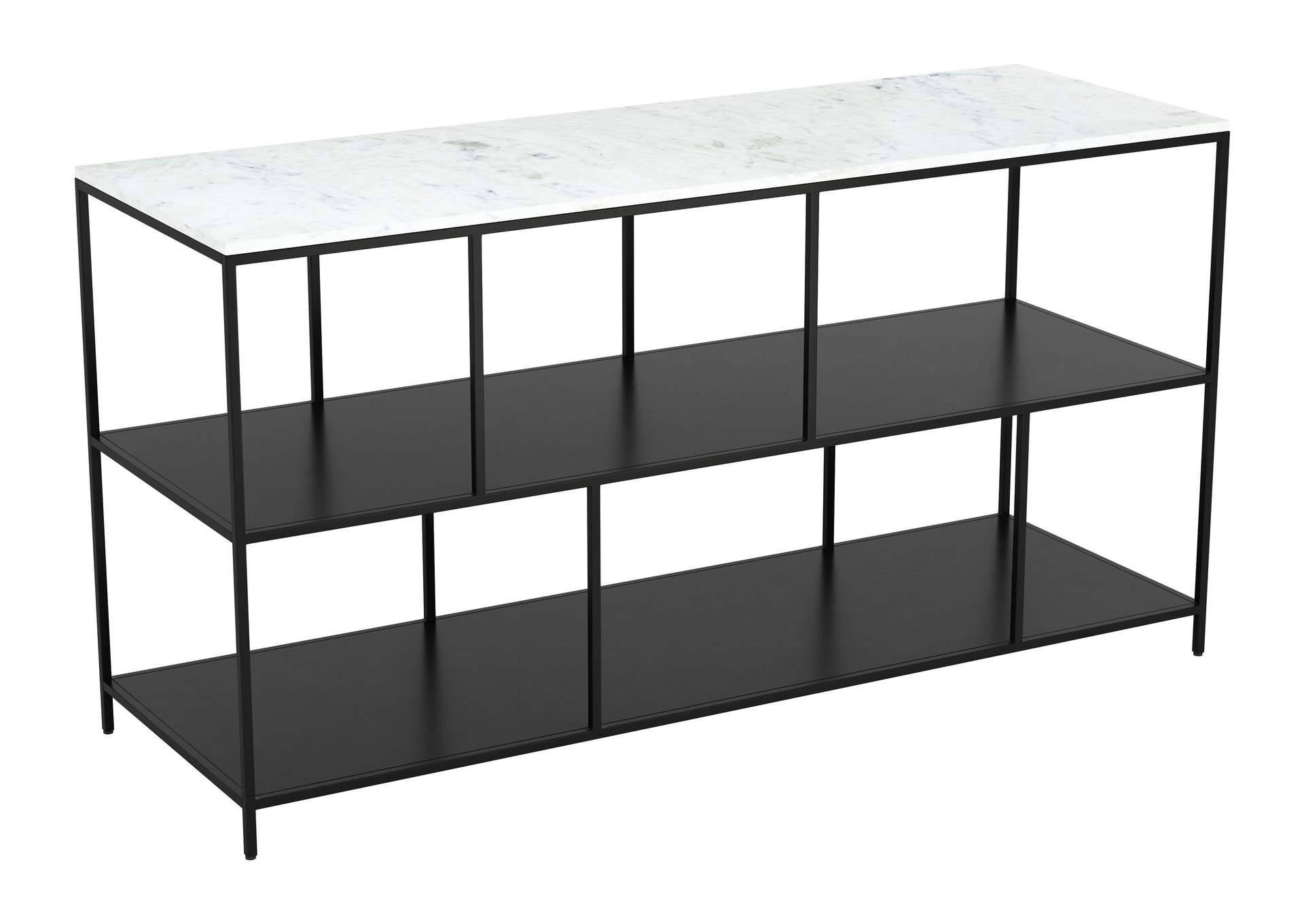 Singularity Console Table White & Black,Zuo