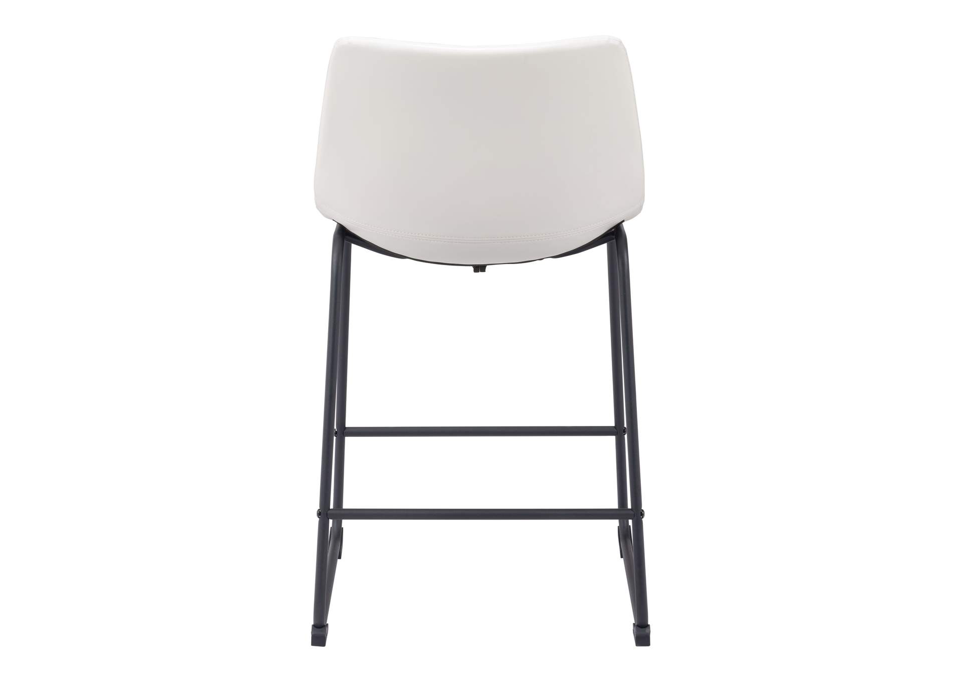 Smart Counter Stool (Set Of 2) Distressed White,Zuo