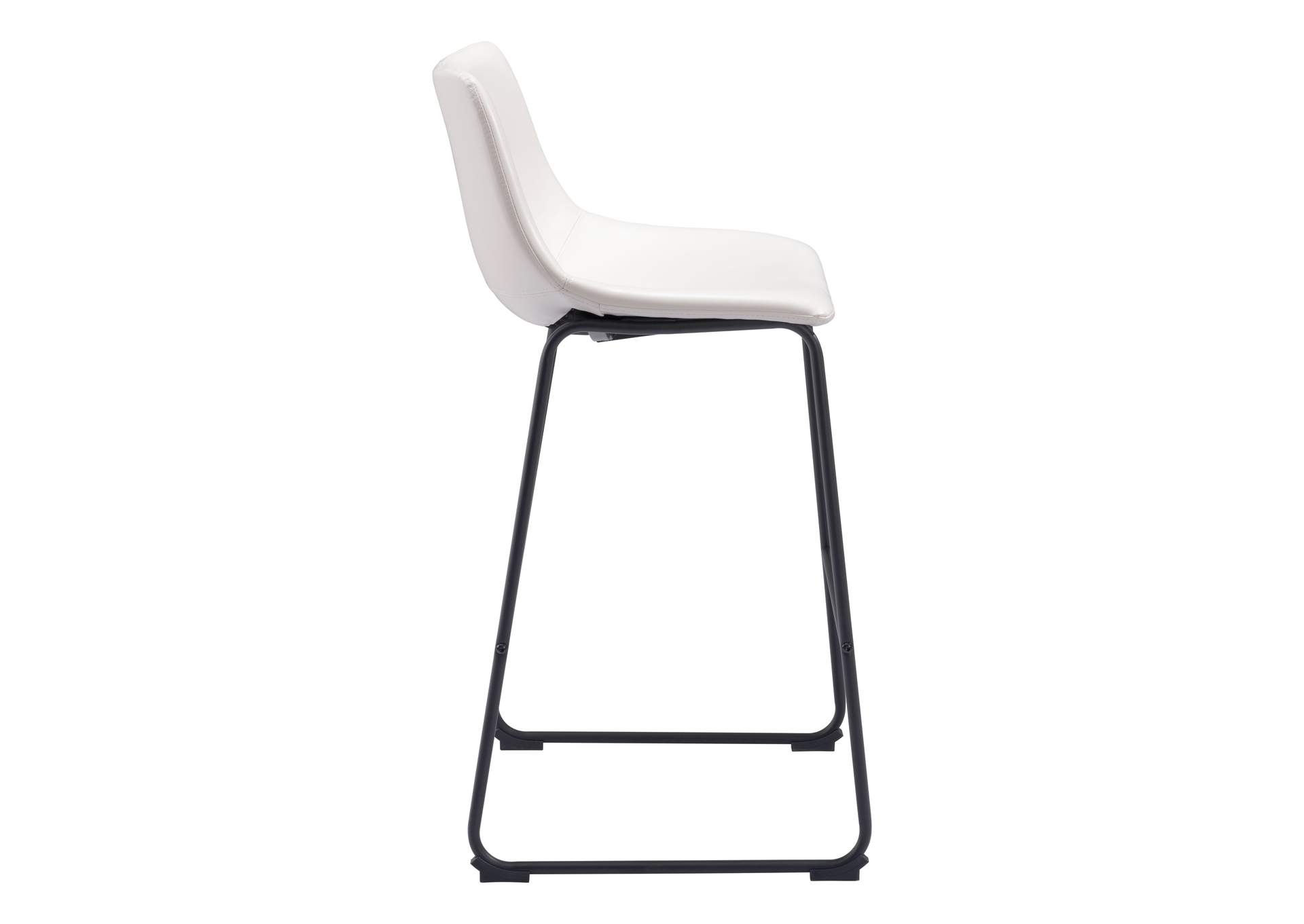Smart Barstool (Set Of 2) Distressed White,Zuo