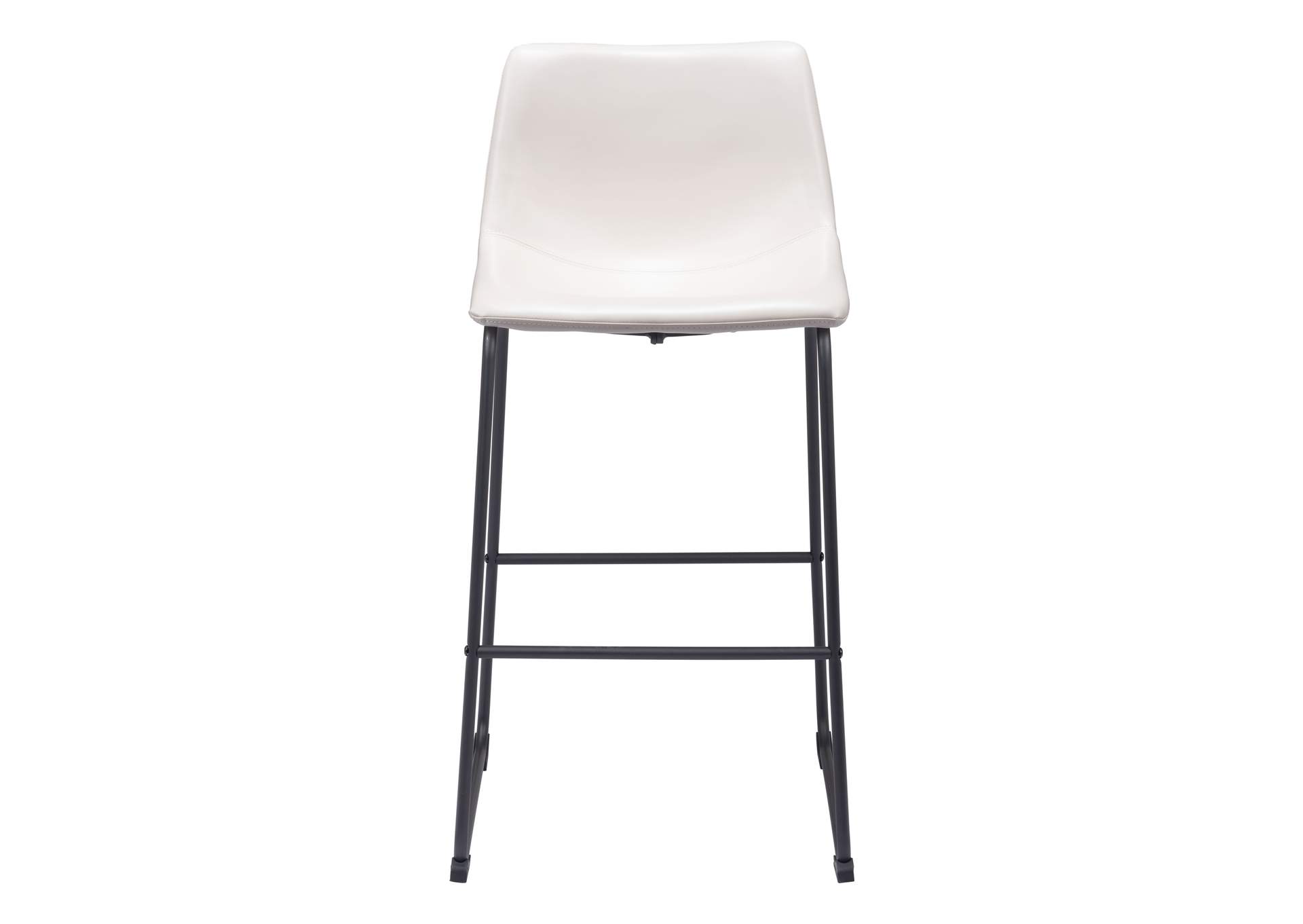 Smart Barstool (Set Of 2) Distressed White,Zuo