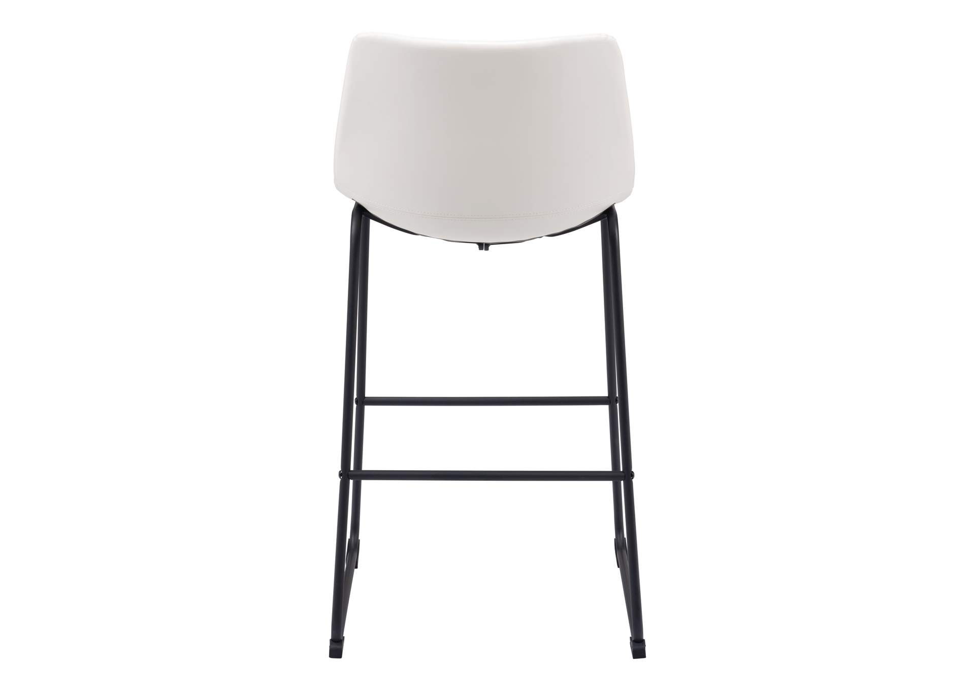 Smart Barstool (Set Of 2) Distressed White,Zuo