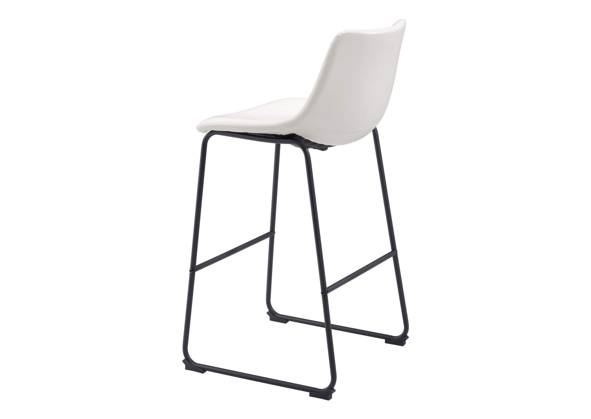 Smart Barstool (Set Of 2) Distressed White,Zuo