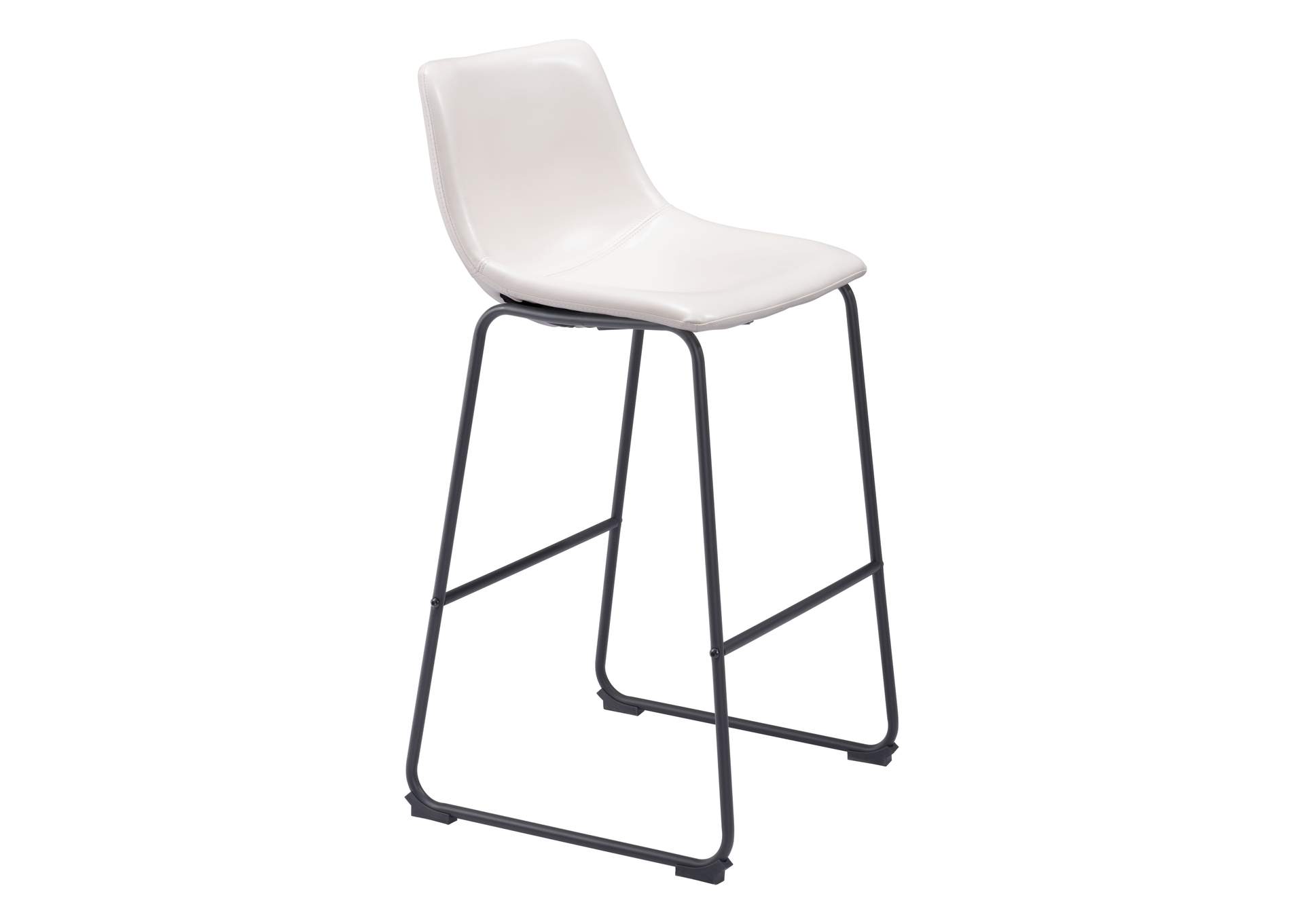 Smart Barstool (Set Of 2) Distressed White,Zuo