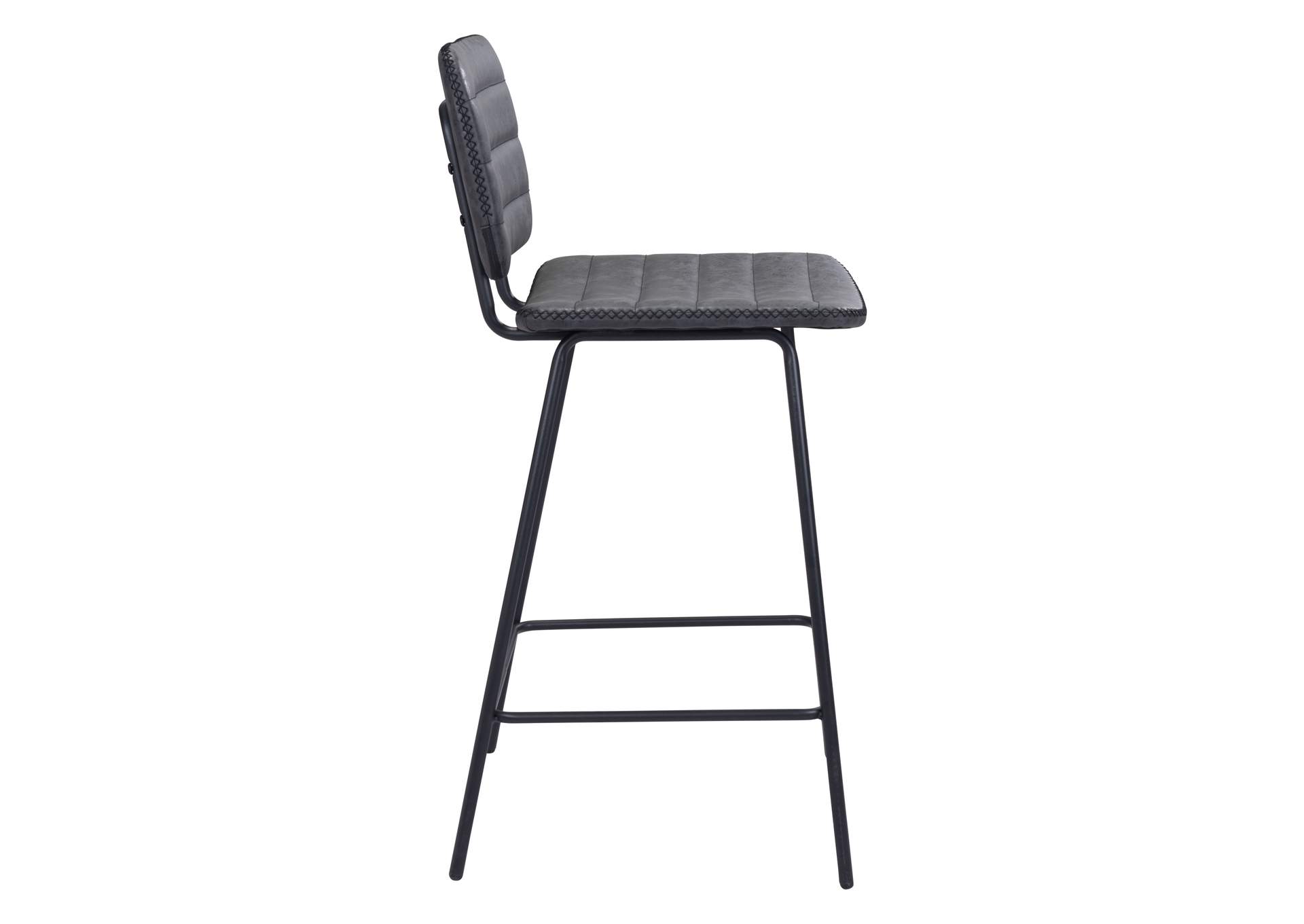 Boston Counter Stool (Set Of 2) Vintage Black,Zuo