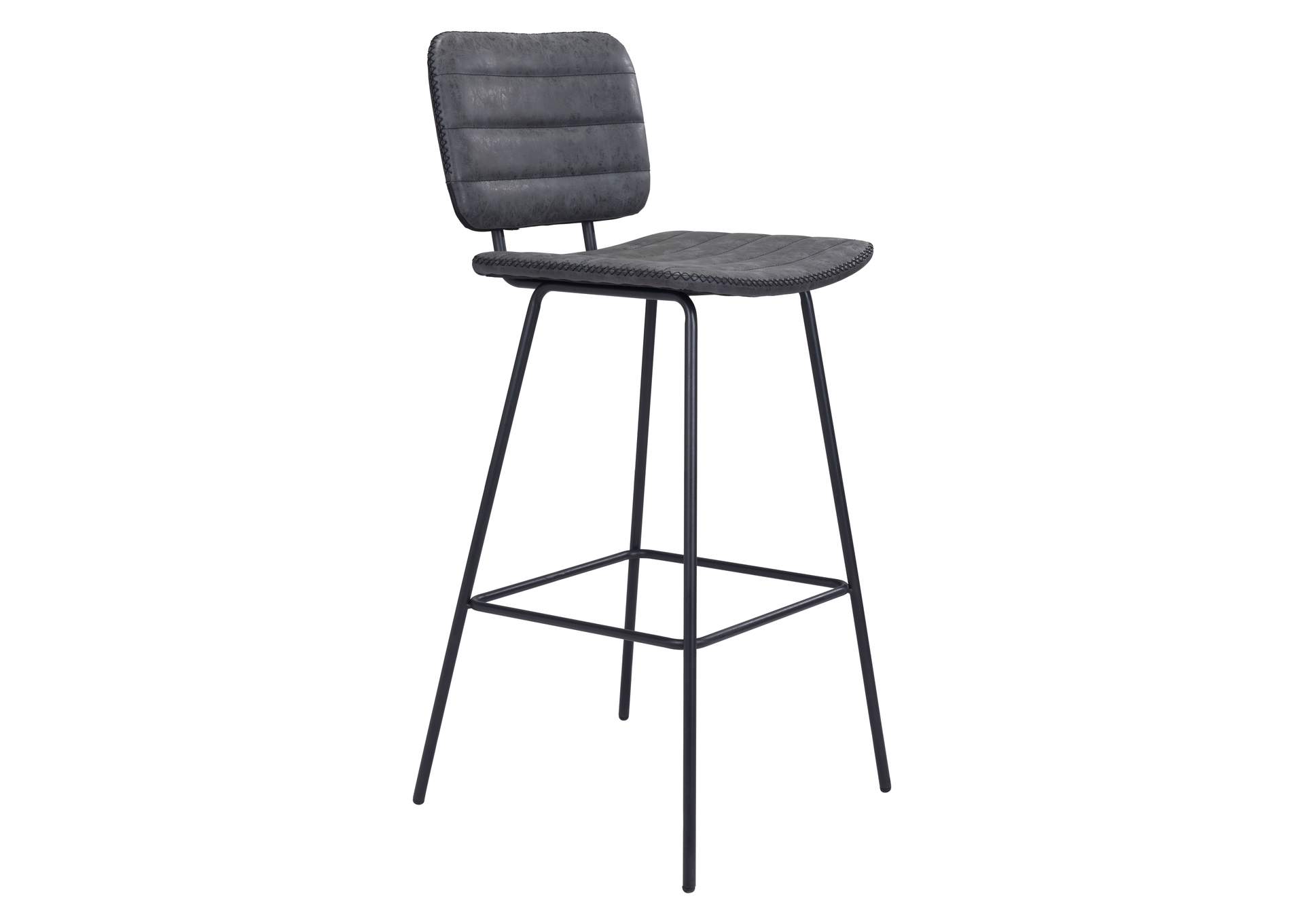 Boston Barstool (Set Of 2) Vintage Black,Zuo