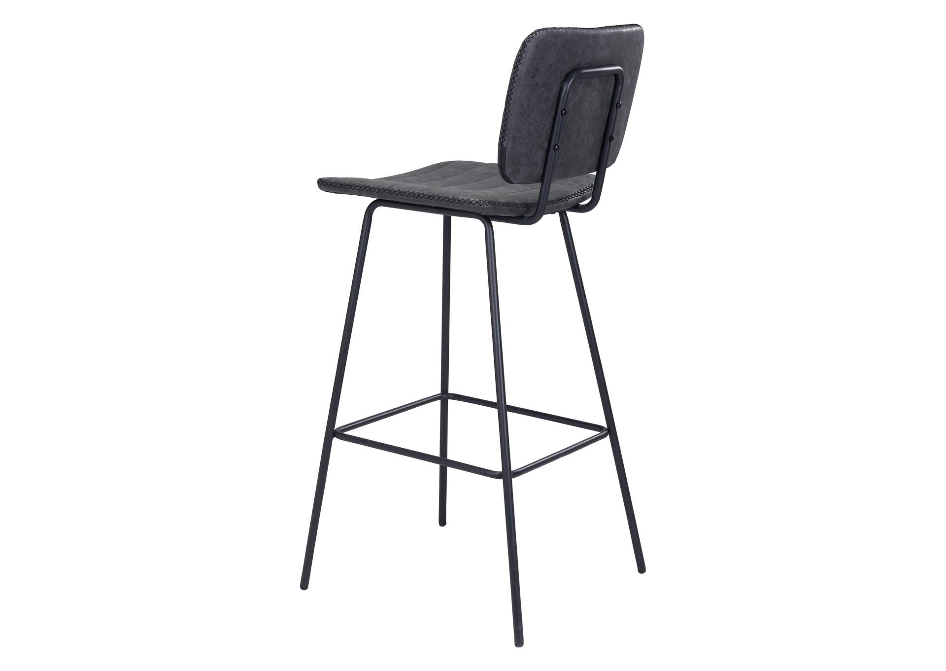 Boston Barstool (Set Of 2) Vintage Black,Zuo
