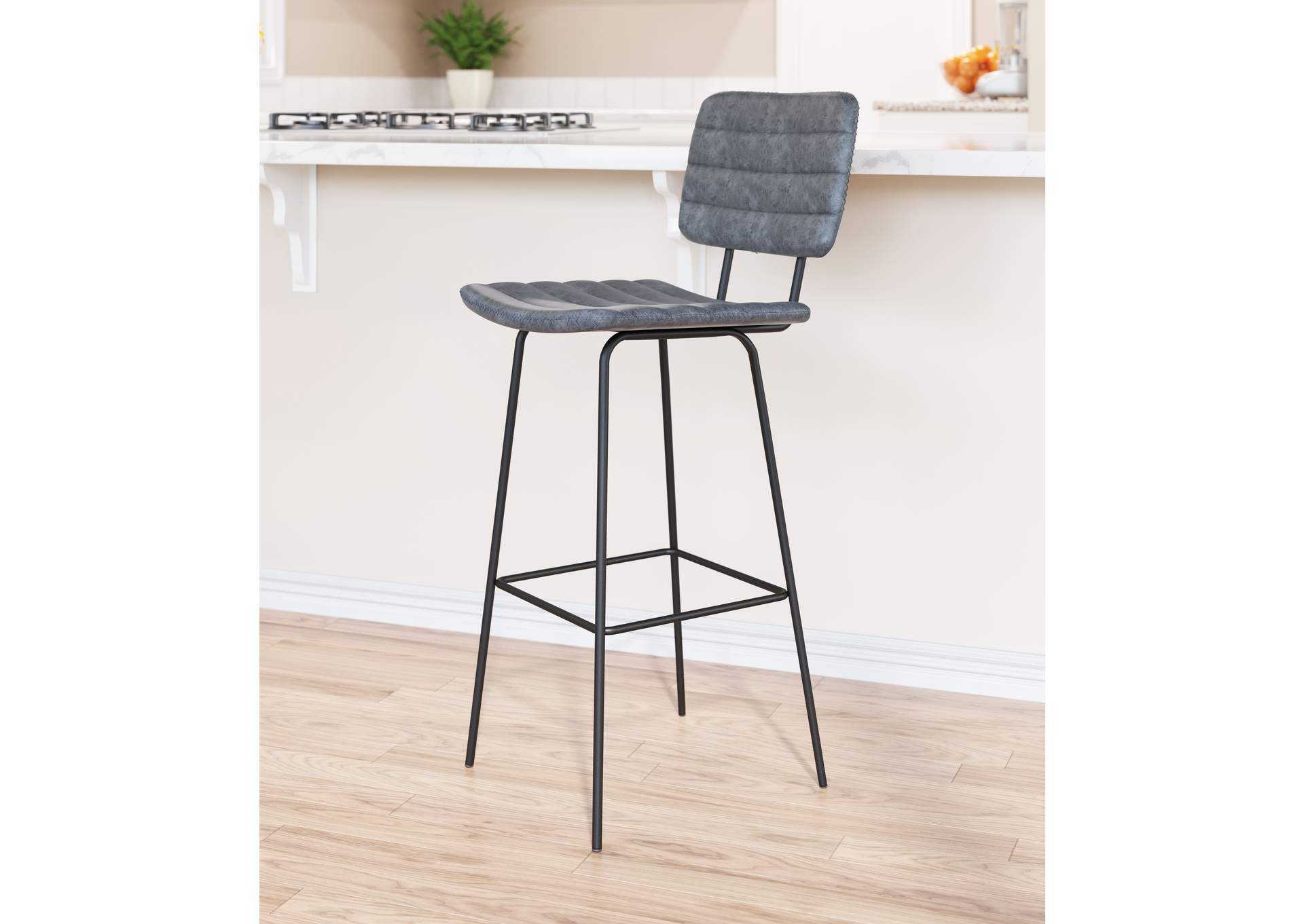 Boston Barstool (Set Of 2) Vintage Black,Zuo