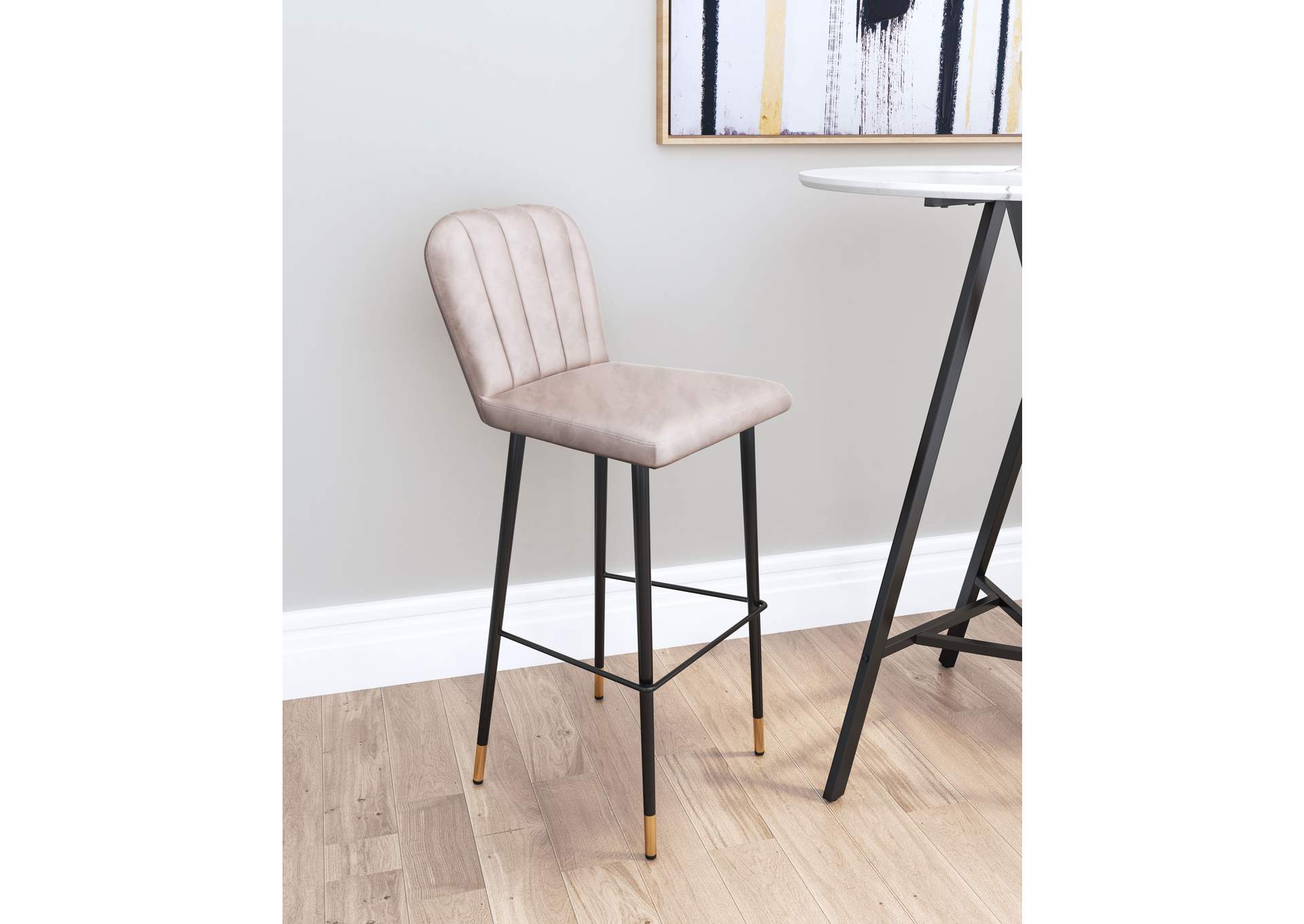Manchester Barstool (Set Of 2) Gray,Zuo
