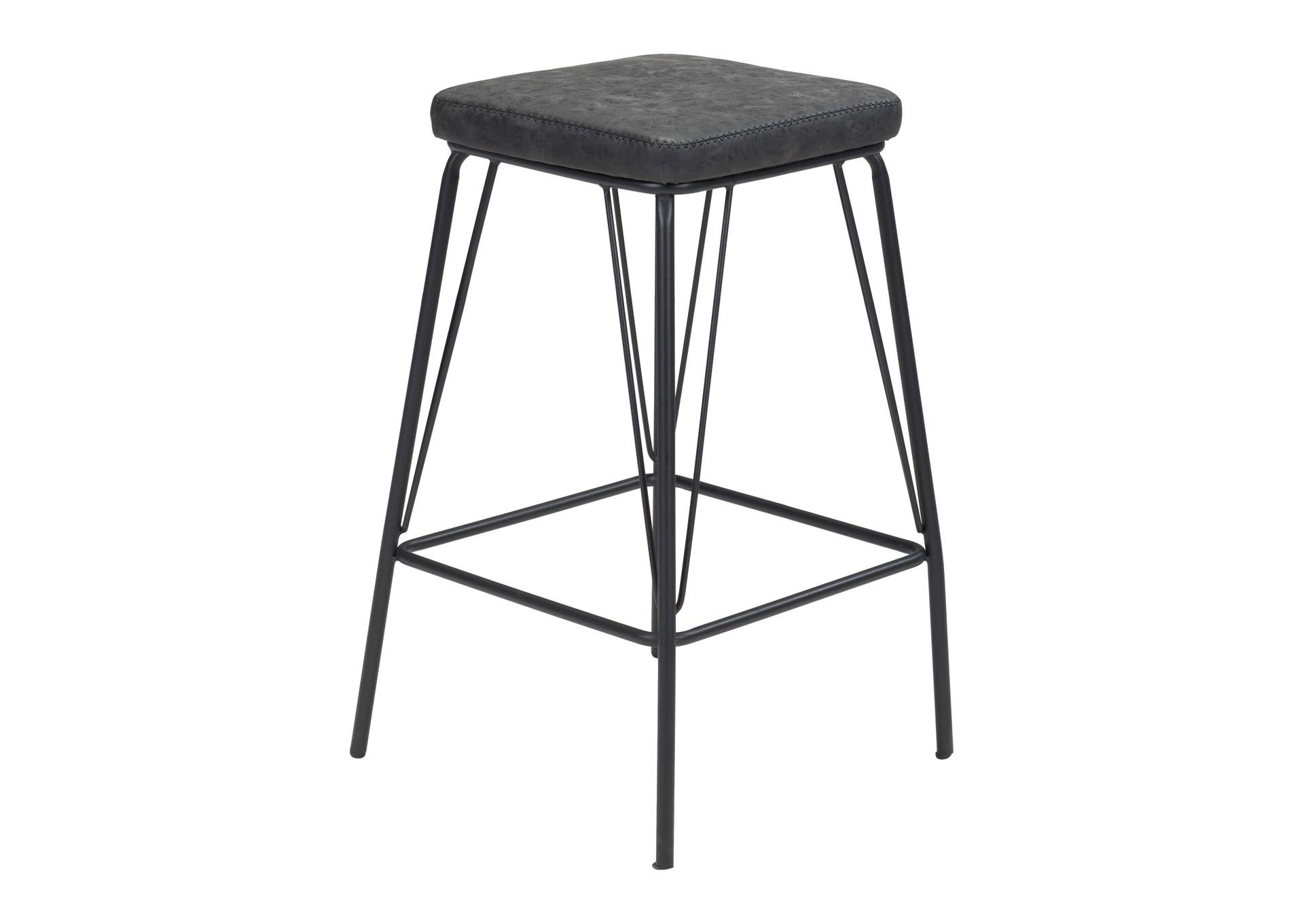 Samuel Counter Stool (Set Of 2) Vintage Black,Zuo