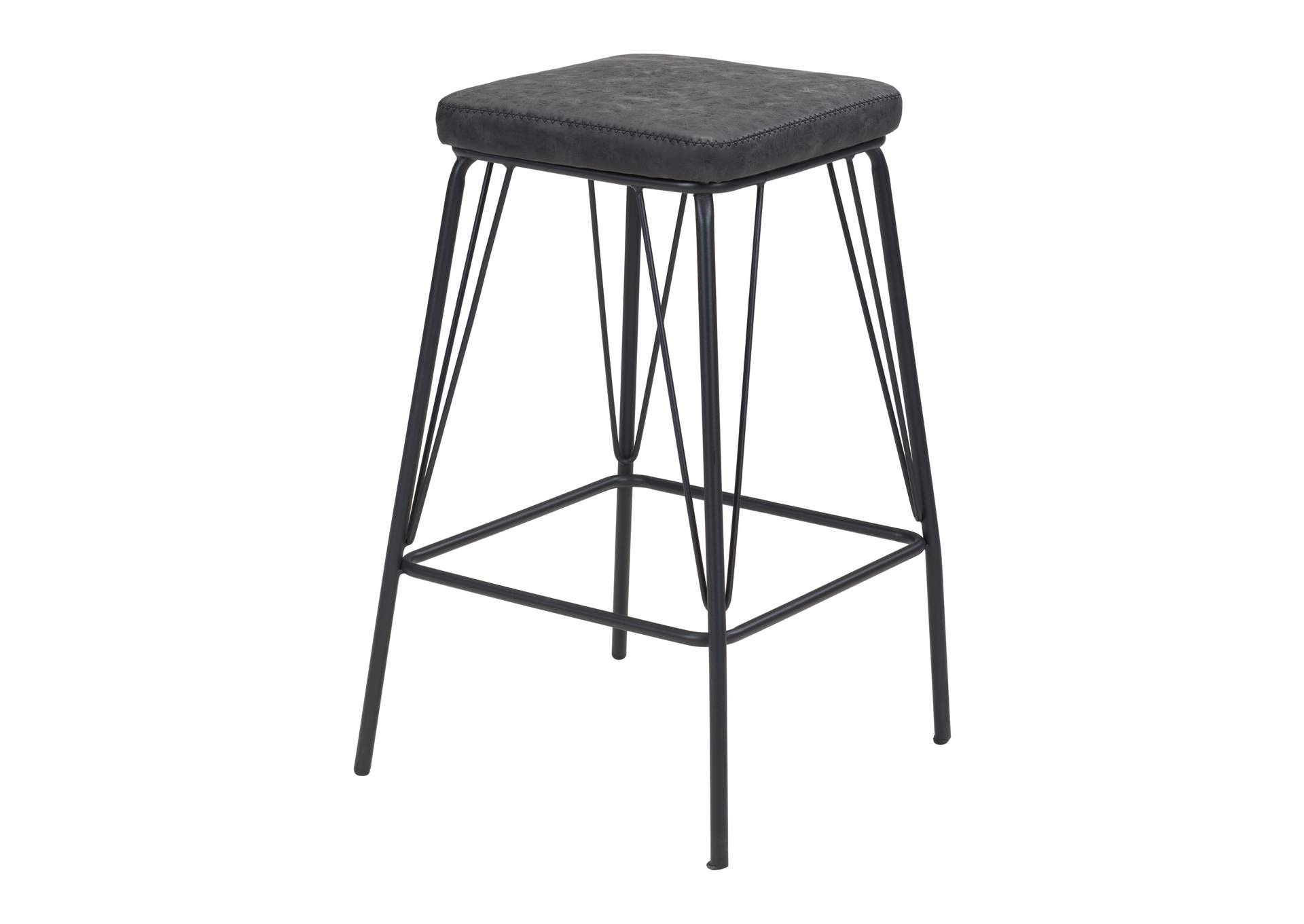 Samuel Counter Stool (Set Of 2) Vintage Black,Zuo