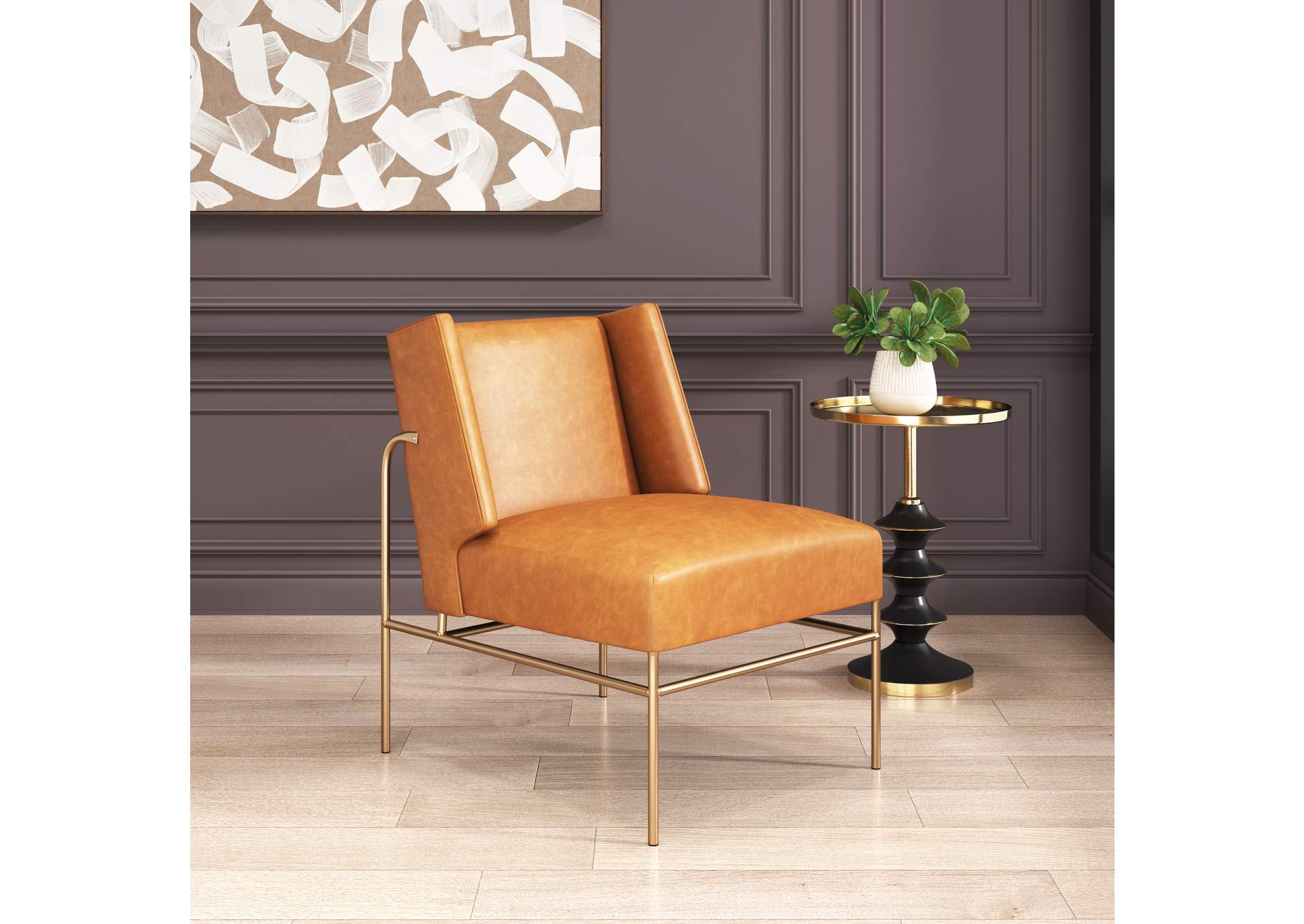 Atlanta Accent Chair Brown,Zuo
