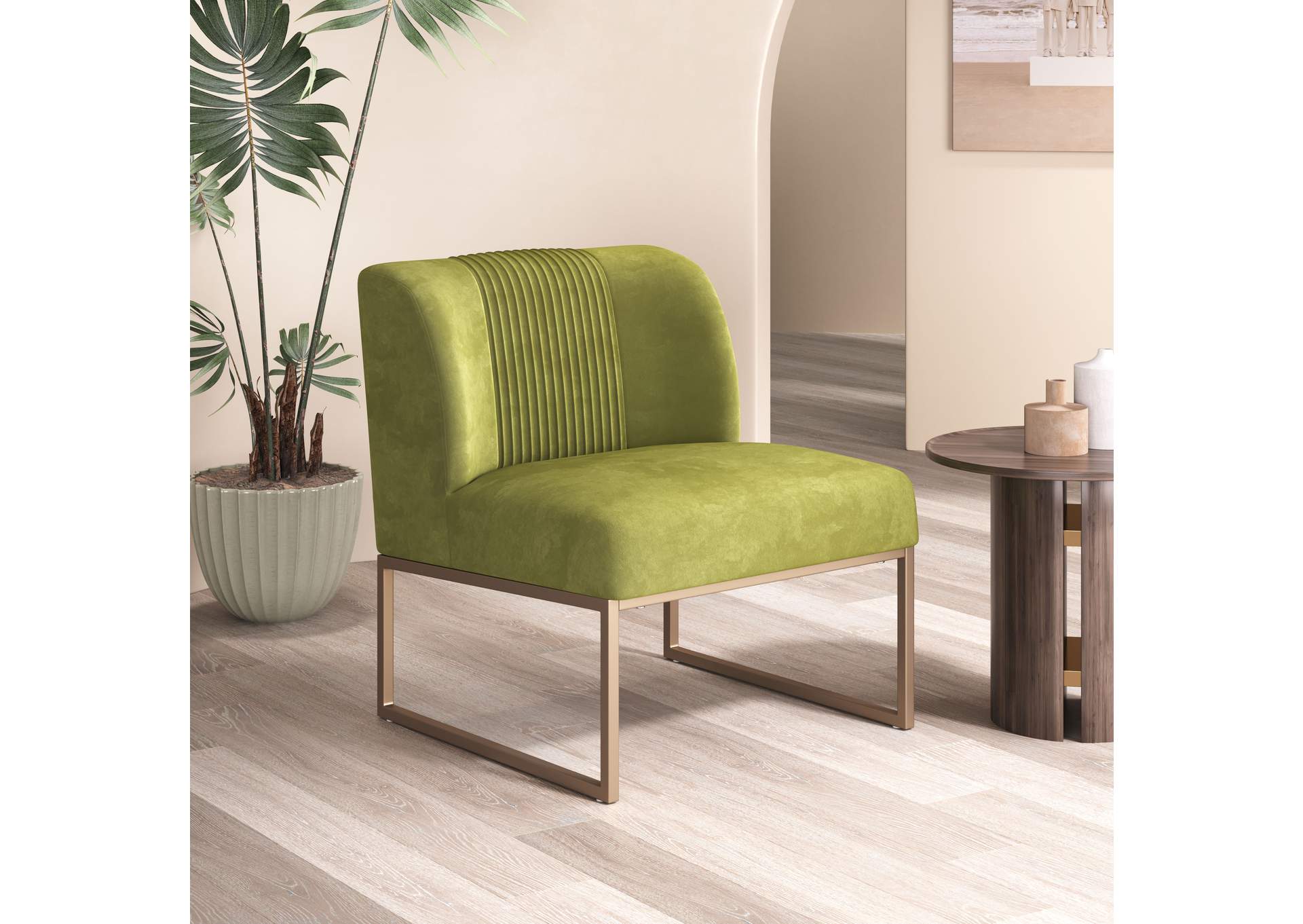 Sante Fe Accent Chair Olive Green,Zuo