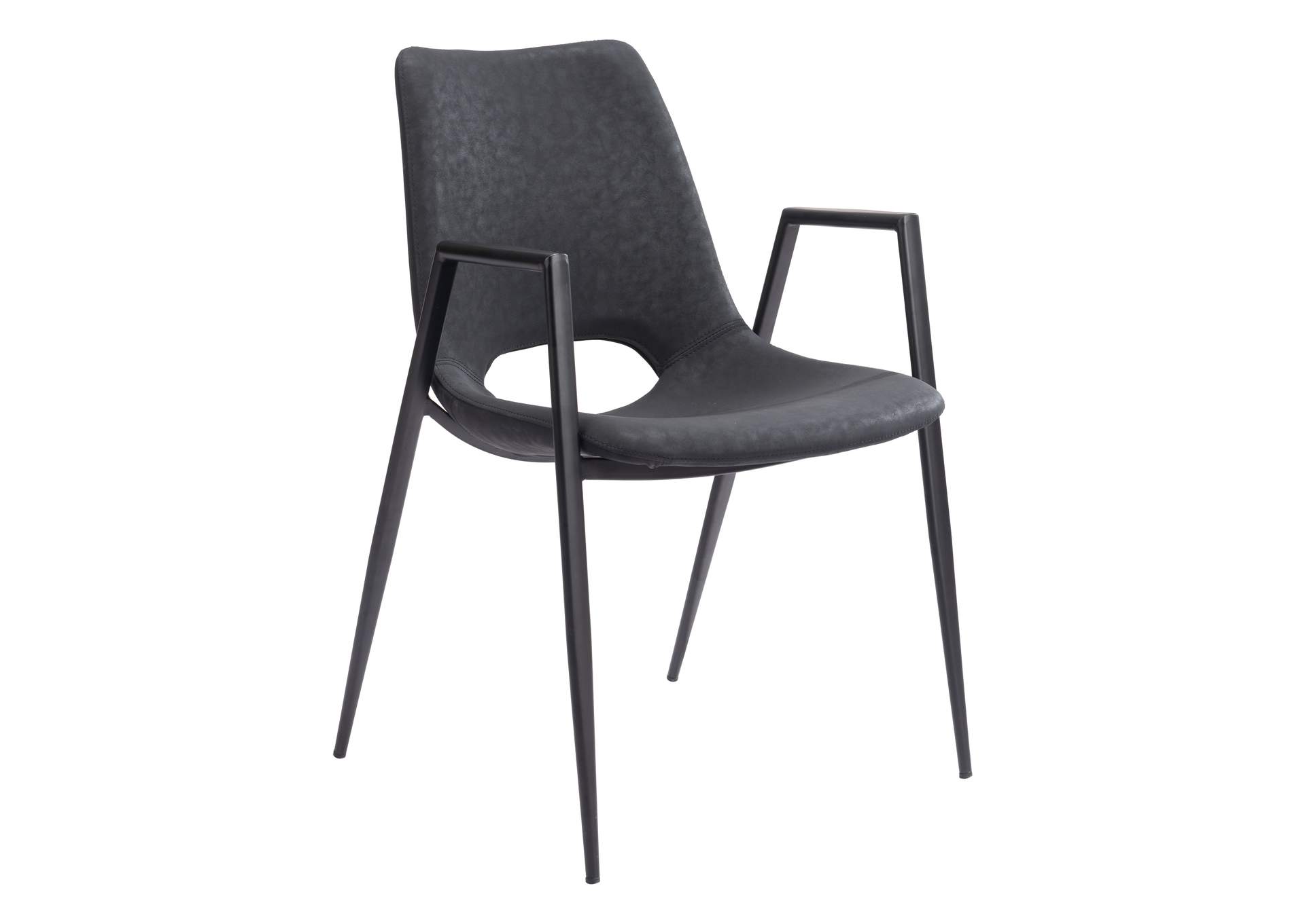 Desi Dining Chair (Set Of 2) Black,Zuo