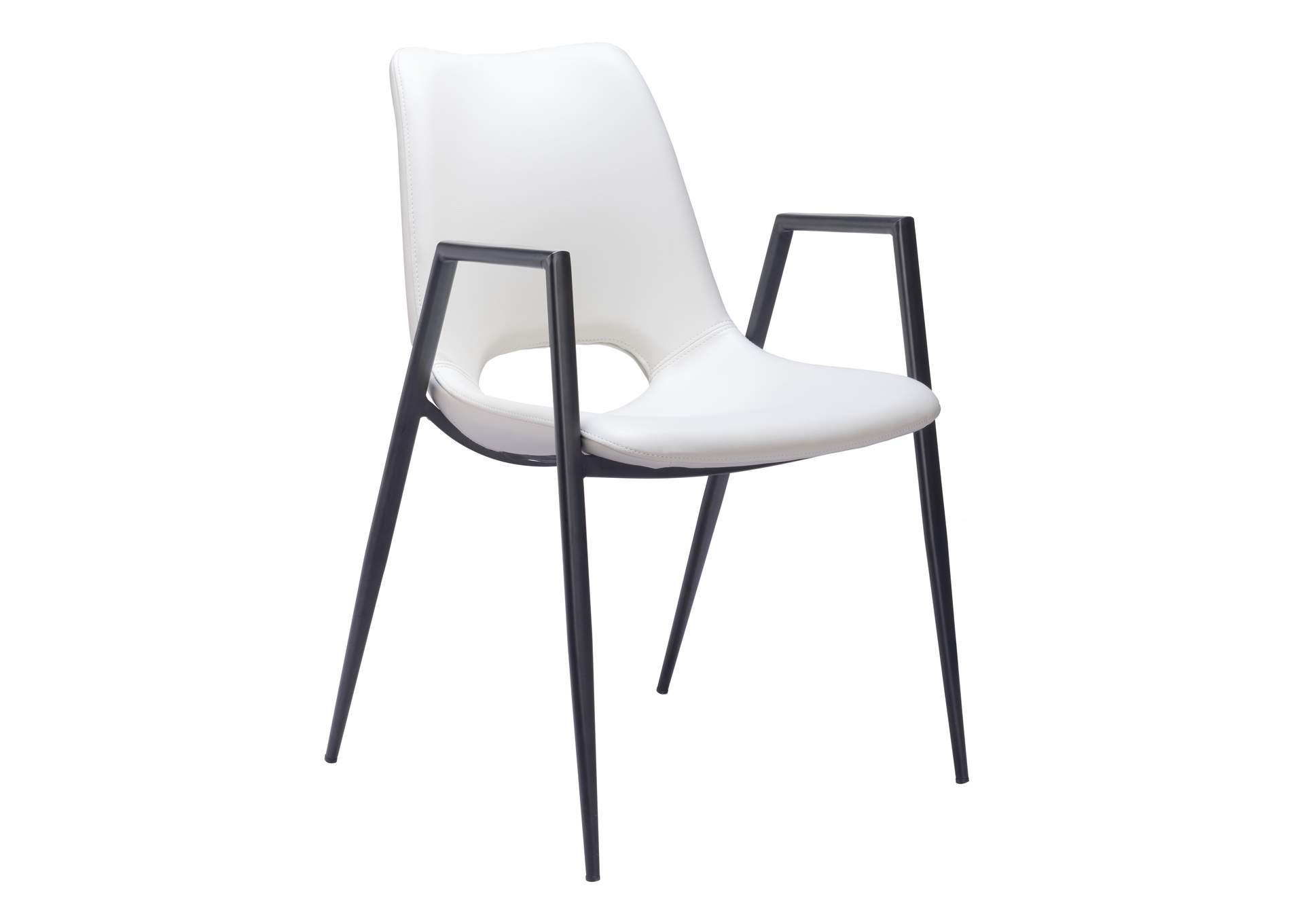Desi Dining (Set Of 2) Chair White,Zuo