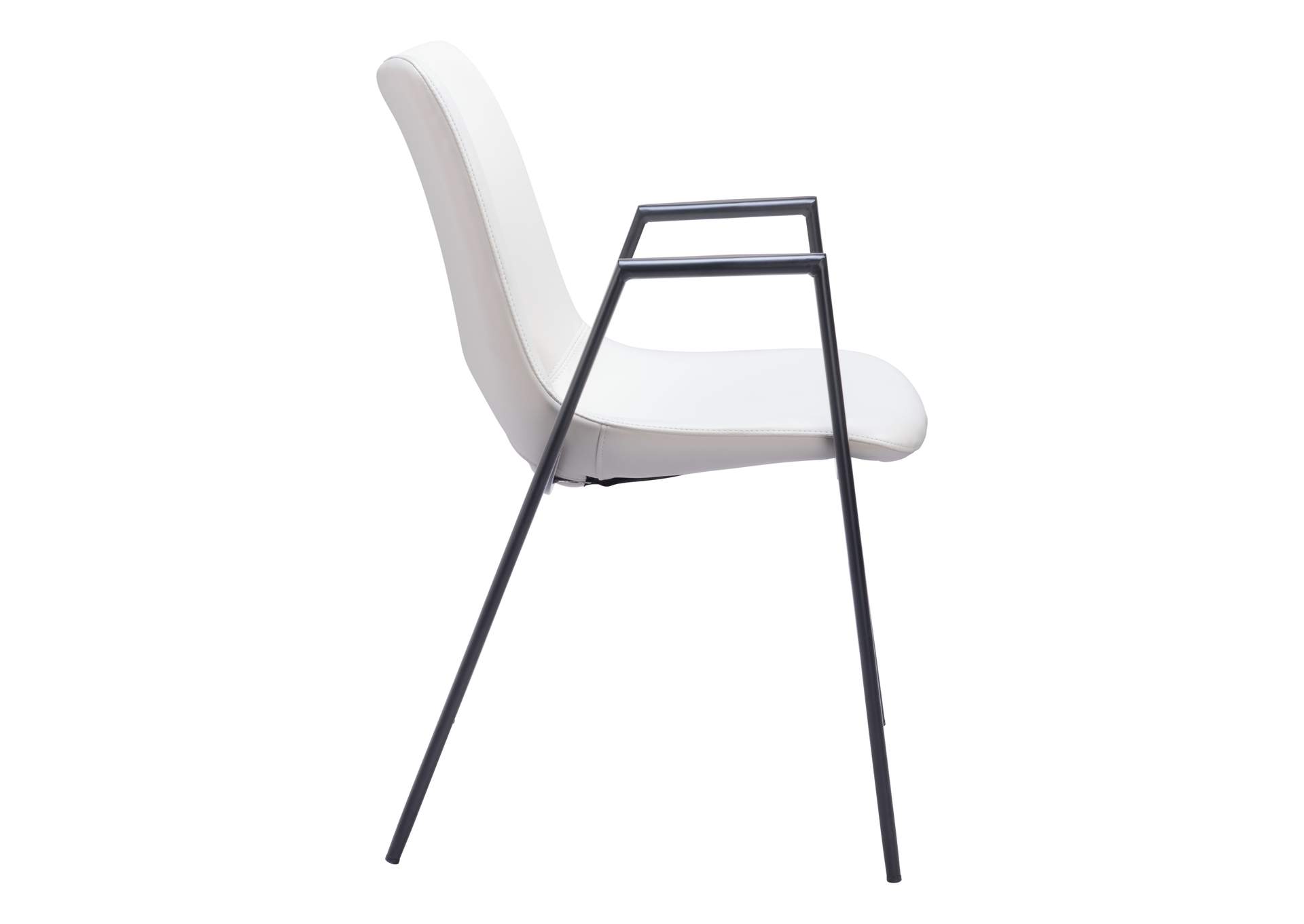 Desi Dining (Set Of 2) Chair White,Zuo