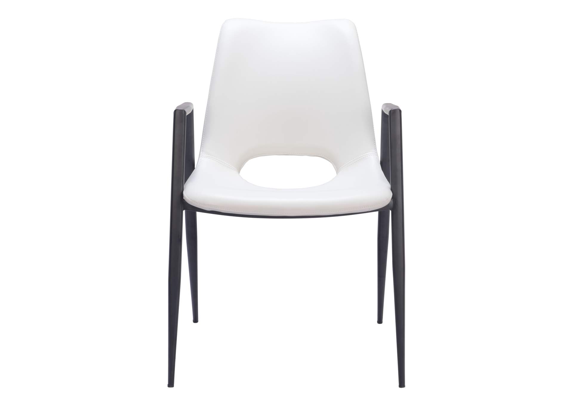 Desi Dining (Set Of 2) Chair White,Zuo