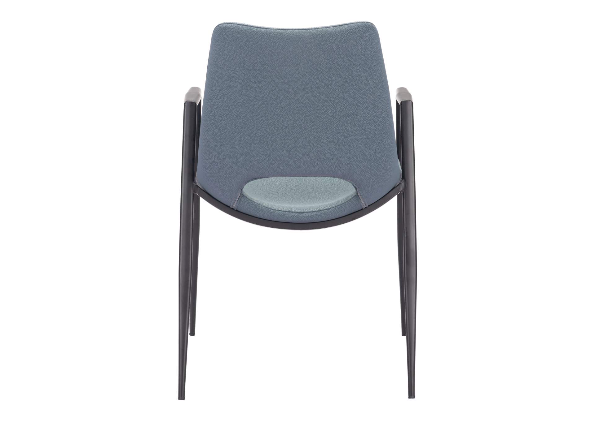 Desi Dining Chair (Set Of 2) Blue,Zuo