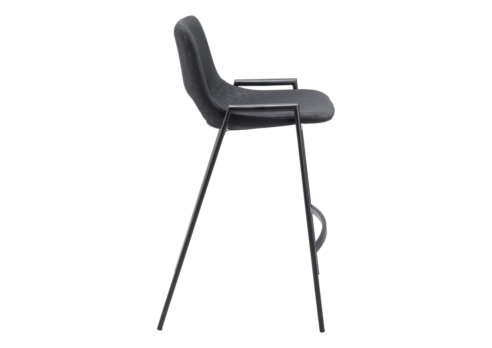 Desi Counter Stool (Set Of 2) Black,Zuo