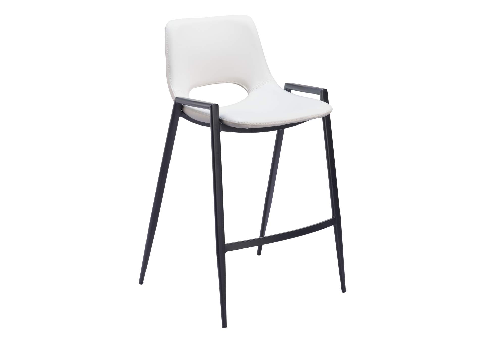 Desi Counter Stool (Set Of 2) White,Zuo