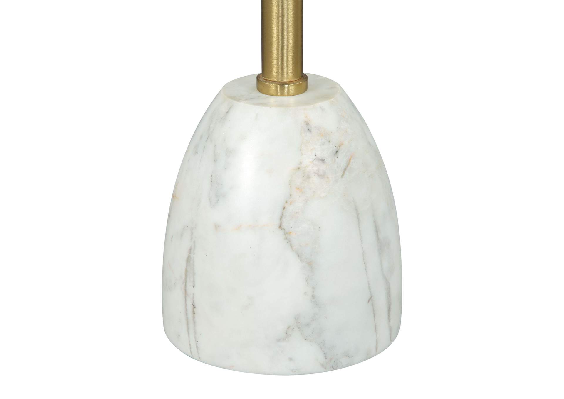 Cynthia Side Table White & Gold,Zuo