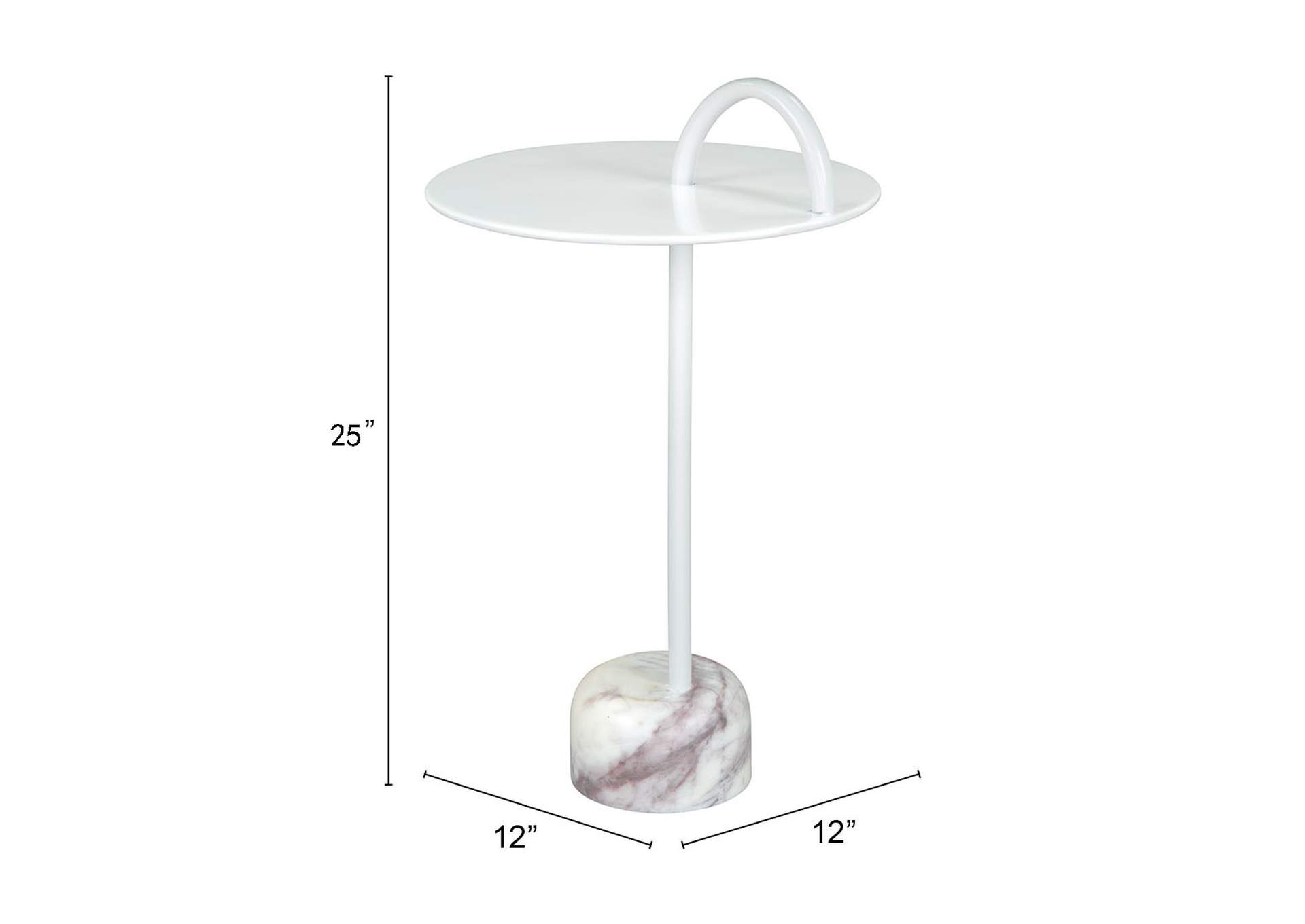 Will Side Table White,Zuo