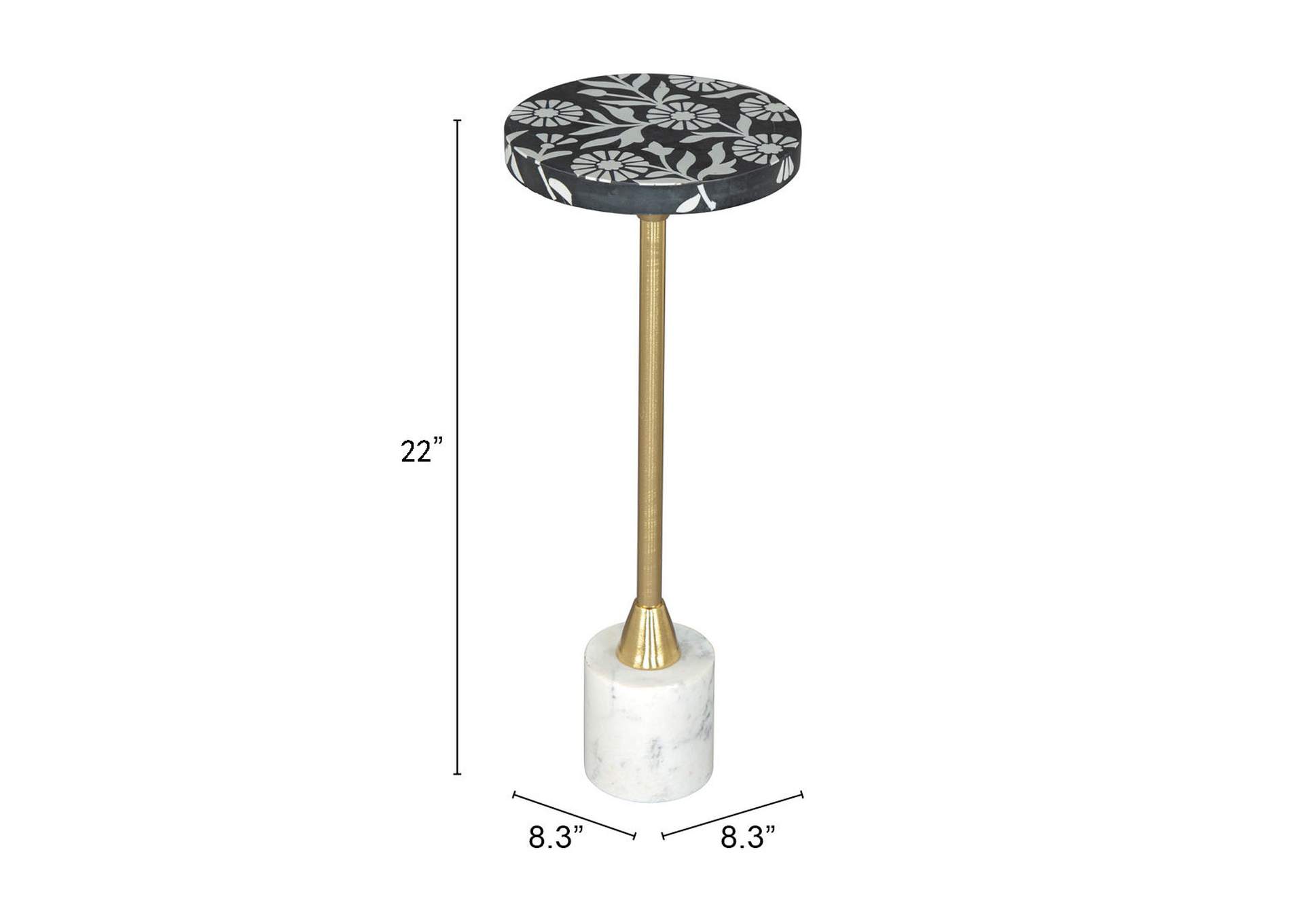 Lizza Side Table Multicolor,Zuo