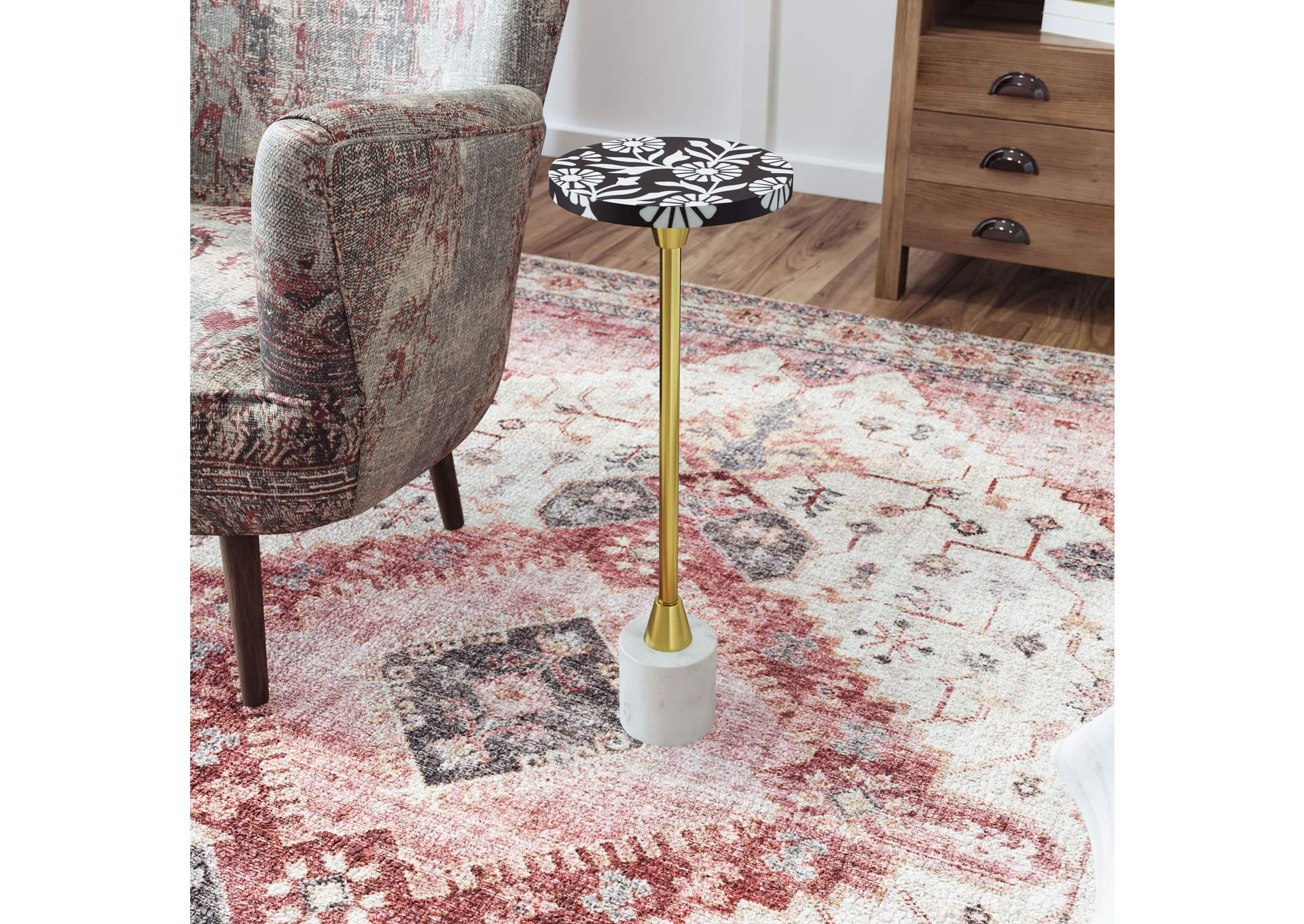 Lizza Side Table Multicolor,Zuo