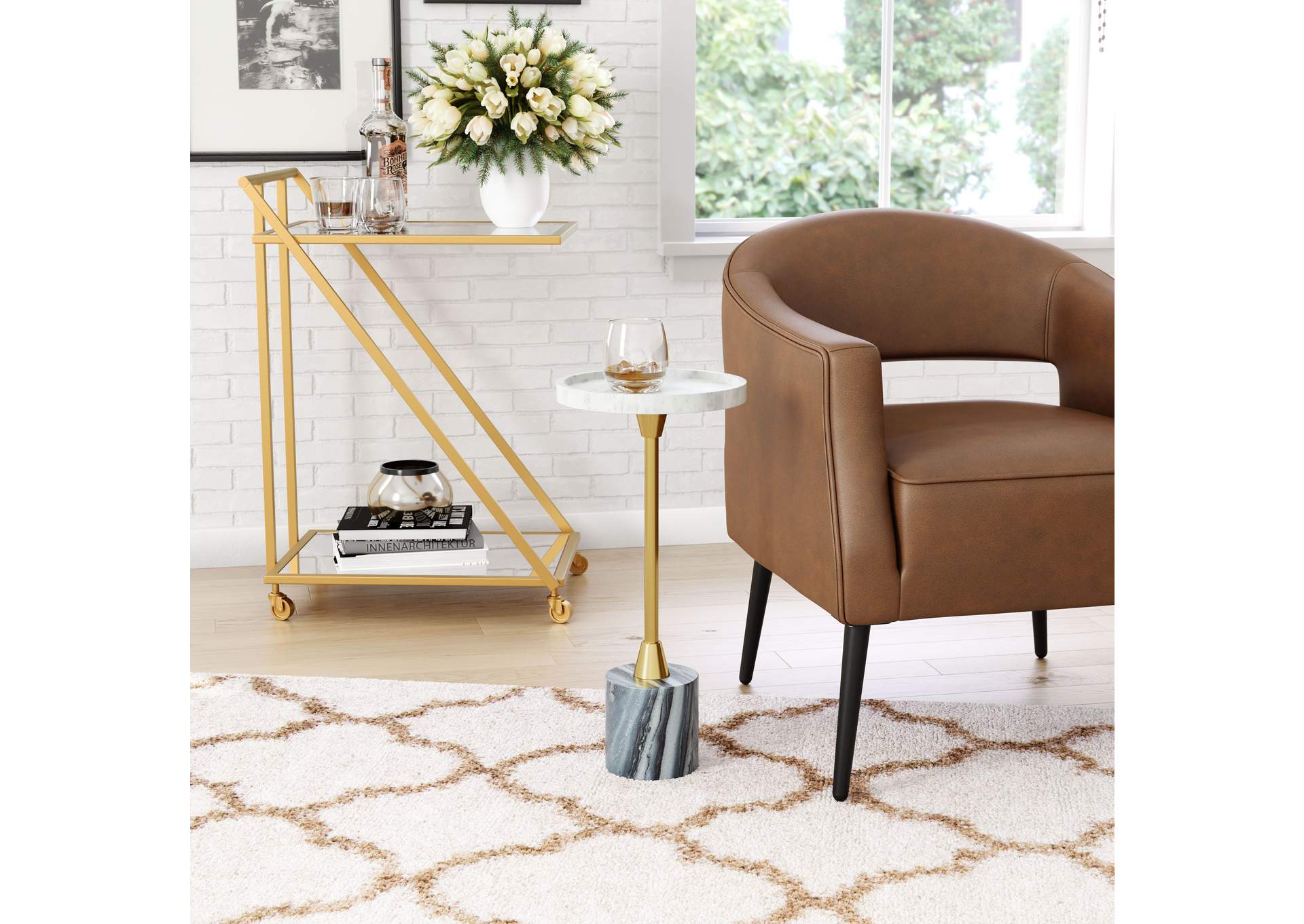 Johan Side Table Multicolor,Zuo
