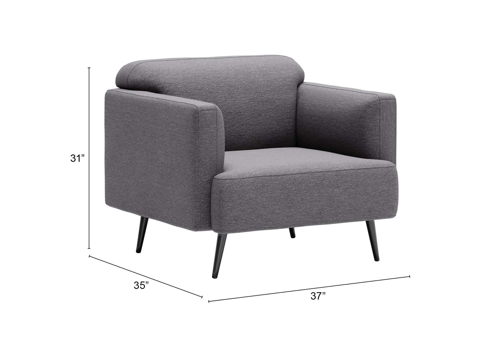 Amsterdam Arm Chair Slate,Zuo