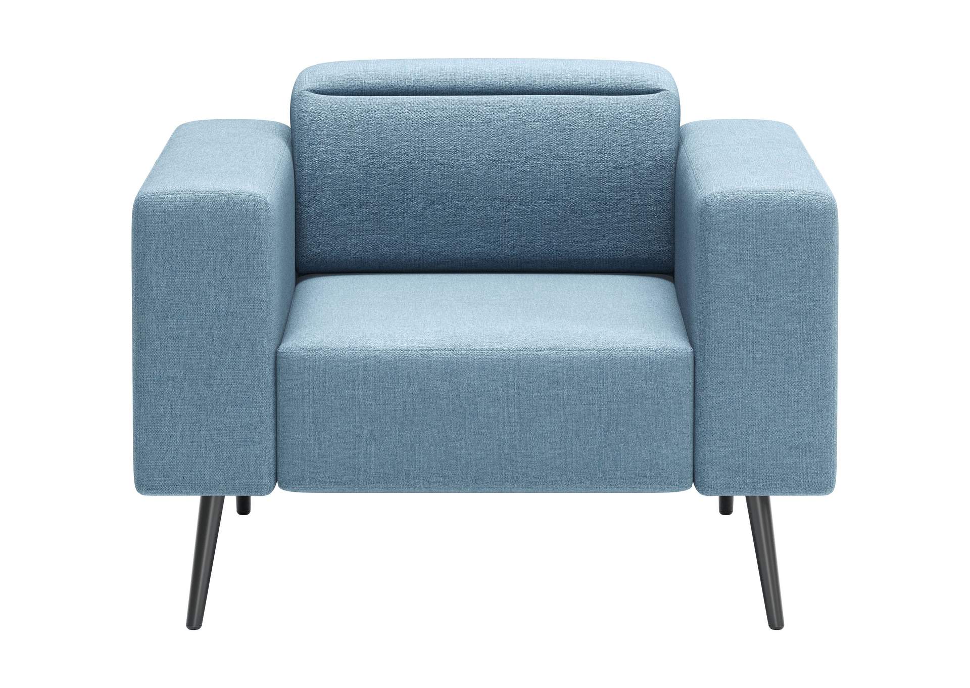 Milan Arm Chair Blue,Zuo