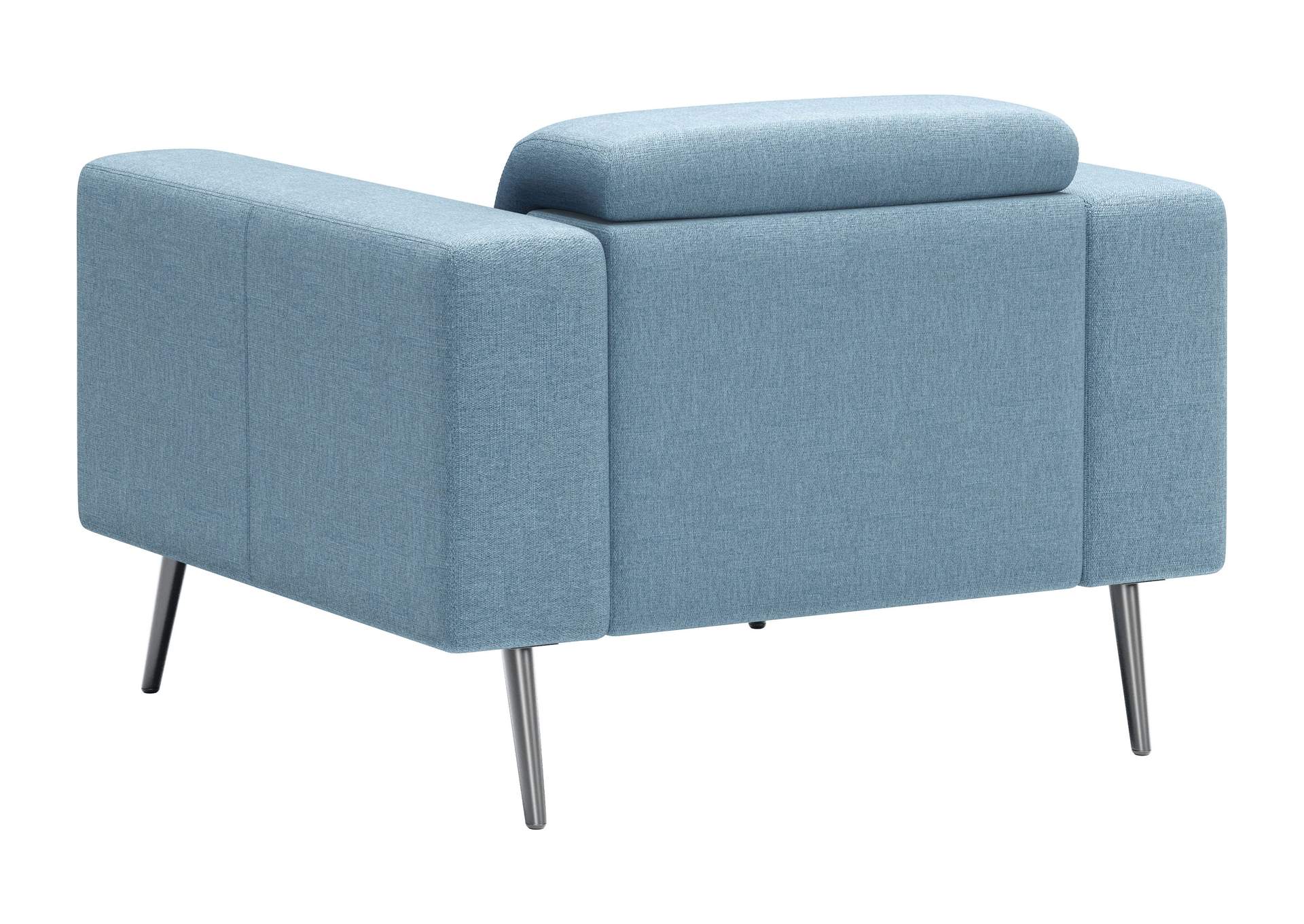 Milan Arm Chair Blue,Zuo
