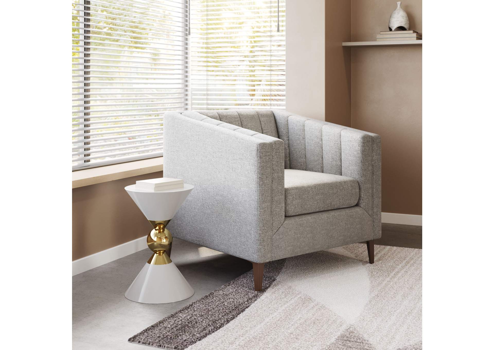 Nantucket Arm Chair Dark Gray,Zuo