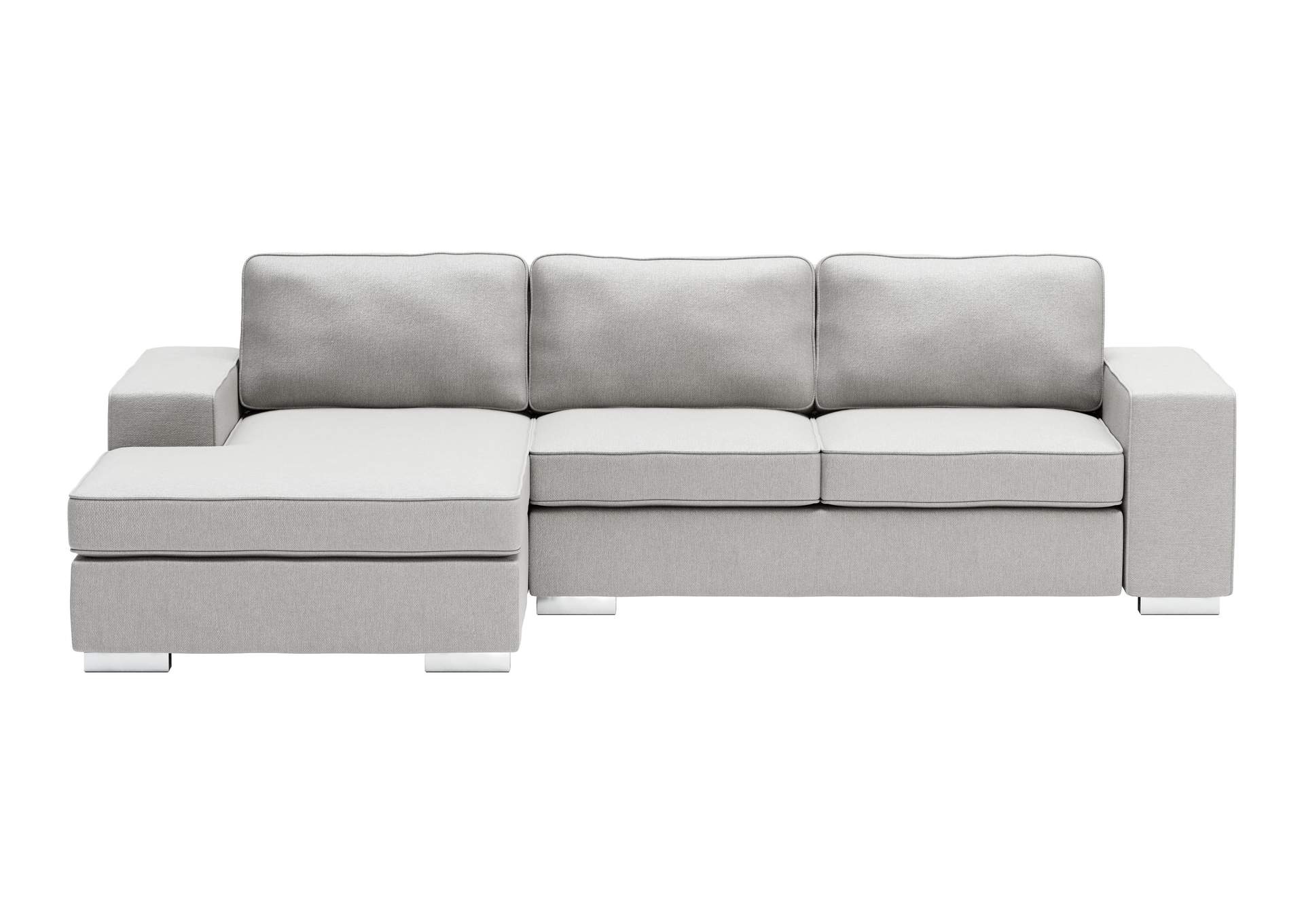 Brickell Sectional Light Gray,Zuo