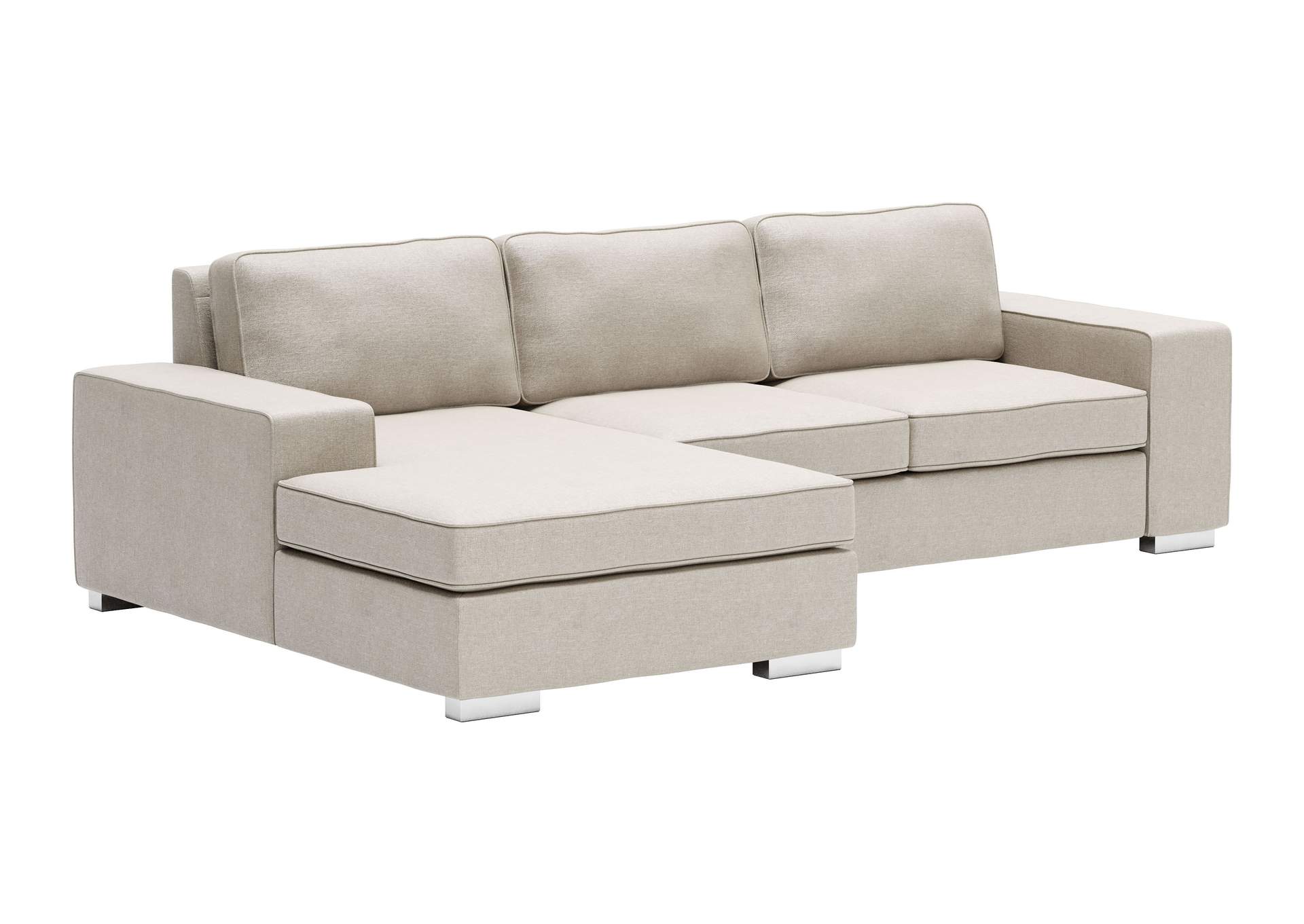 Brickell Sectional Beige,Zuo
