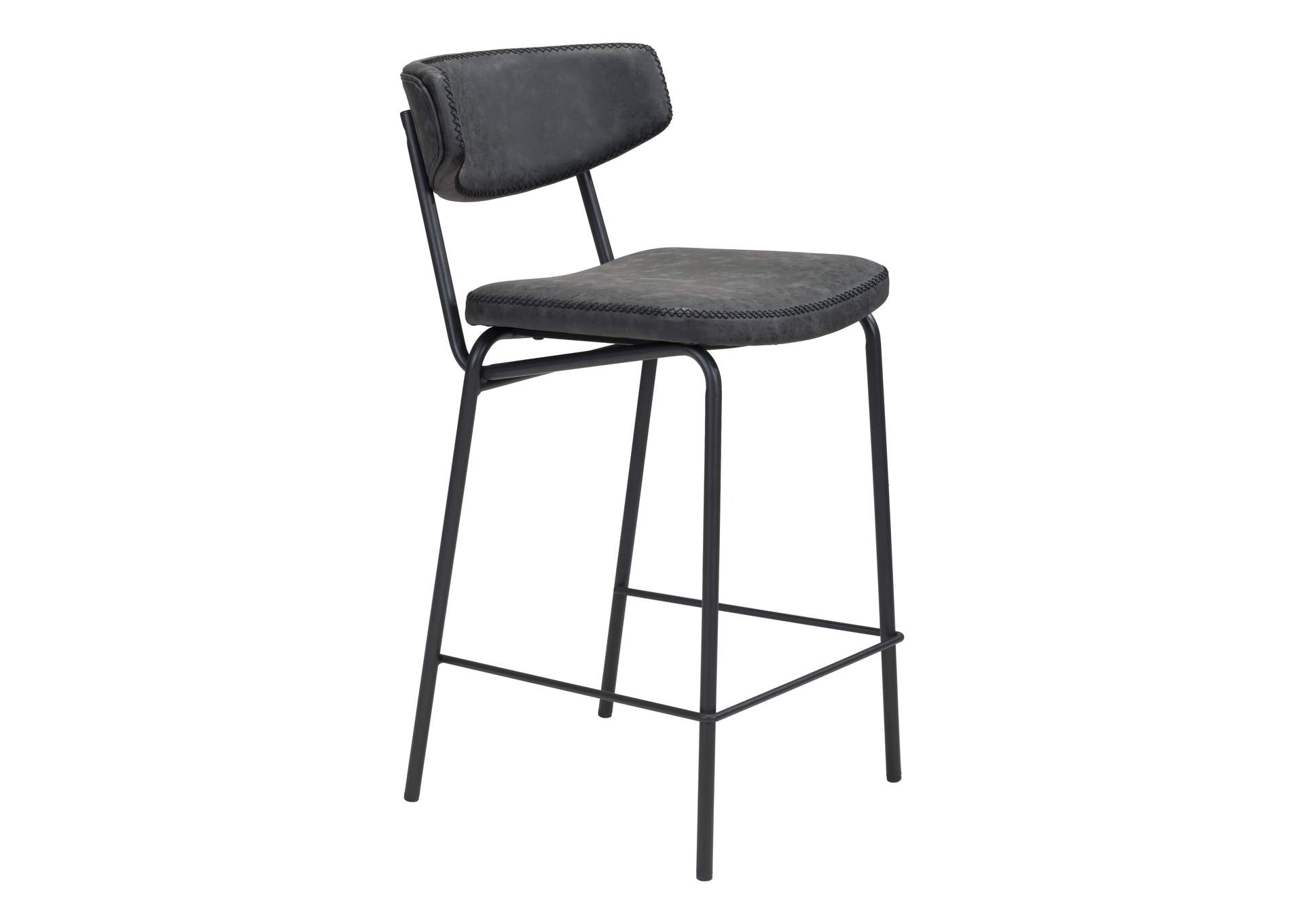 Sharon Counter Stool (Set Of 4) Vintage Black,Zuo