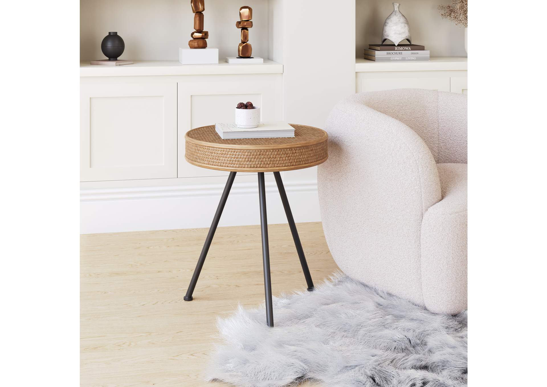Stuart Side Table Natural,Zuo