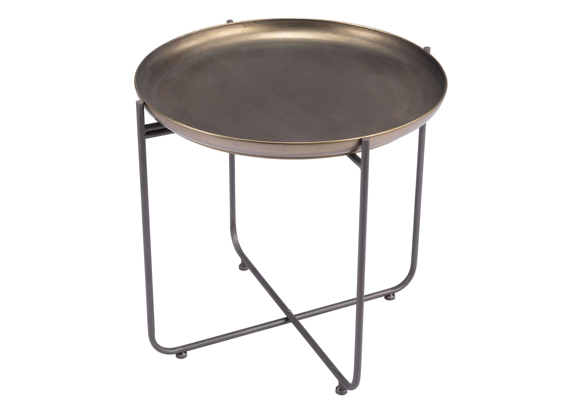 Bronson Side Table Bronze,Zuo
