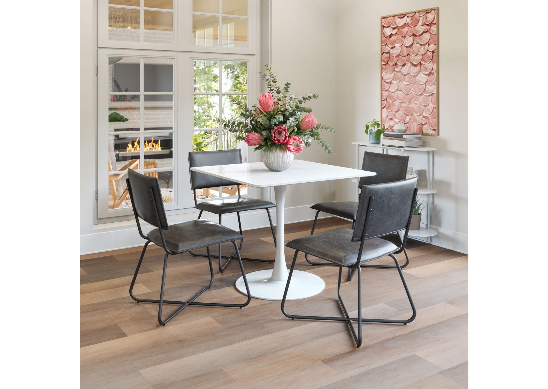 Grantham Dining Chair (Set Of 2) Vintage Gray,Zuo