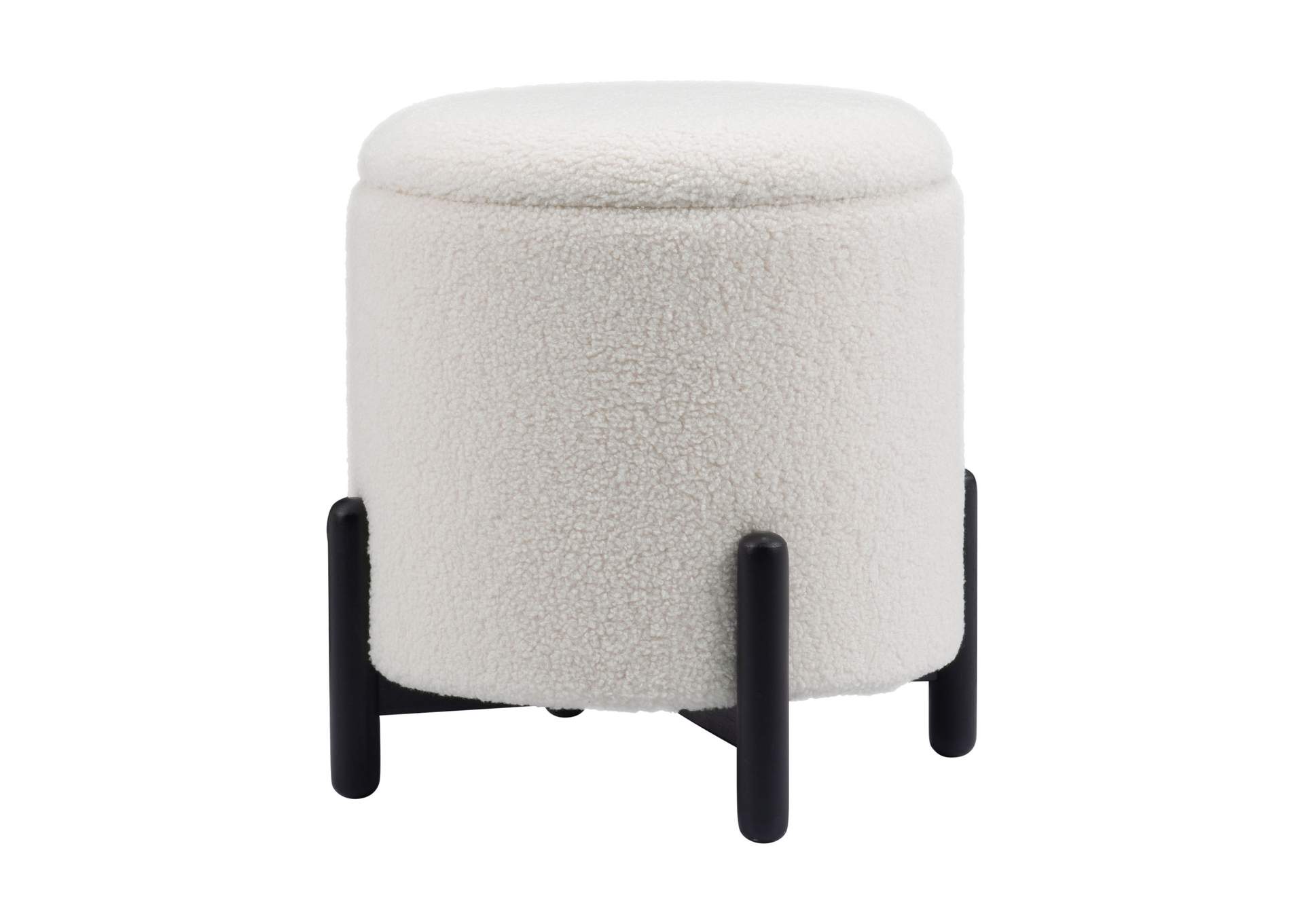 Calistoga Ottoman Ivory,Zuo