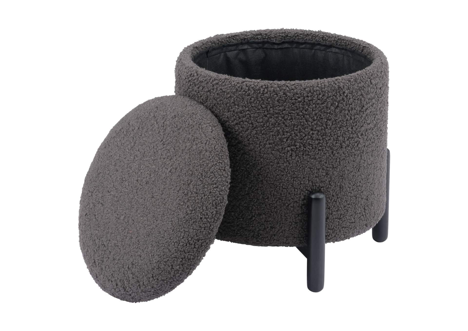 Calistoga Ottoman Dark Gray,Zuo