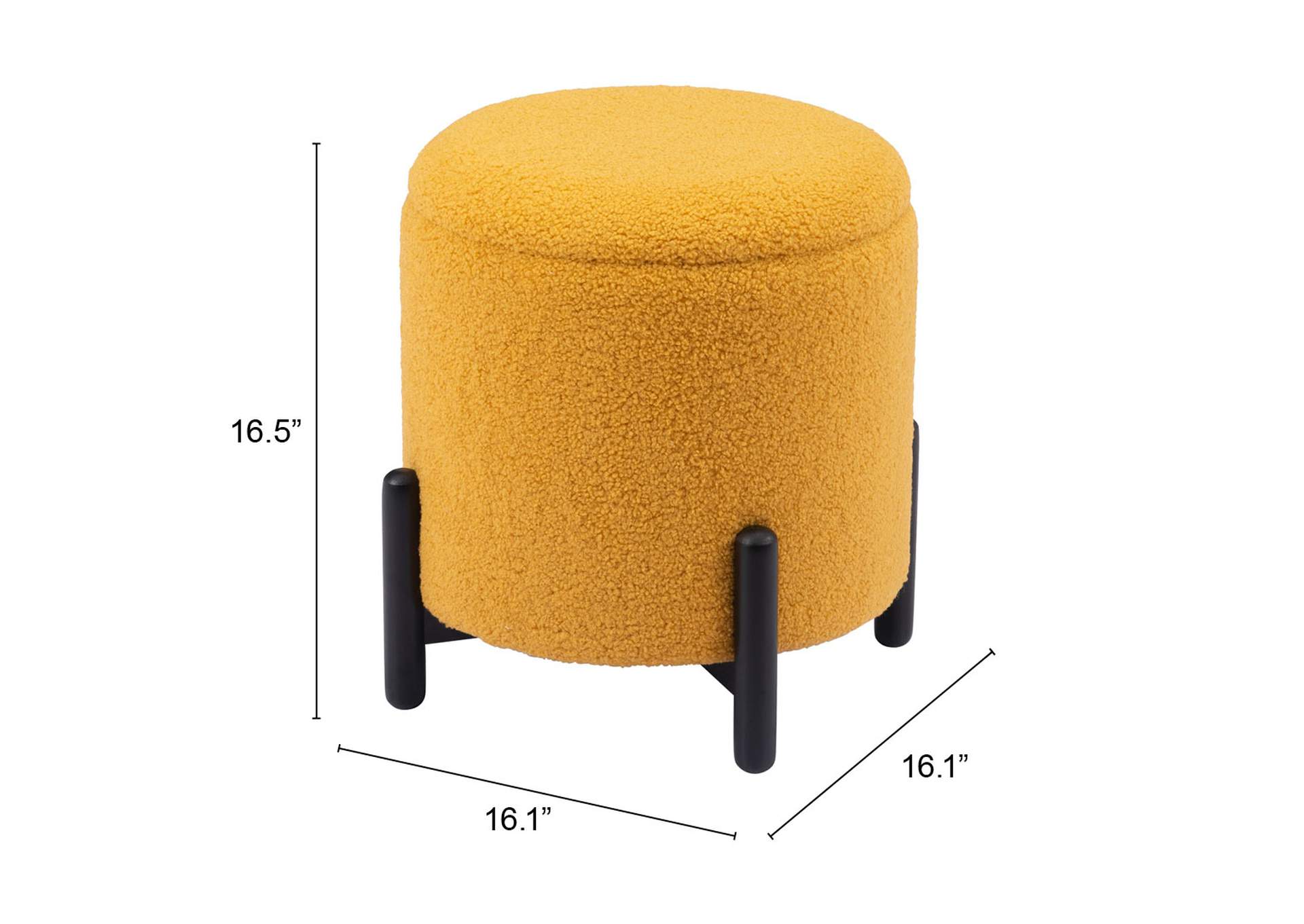 Calistoga Ottoman Yellow,Zuo
